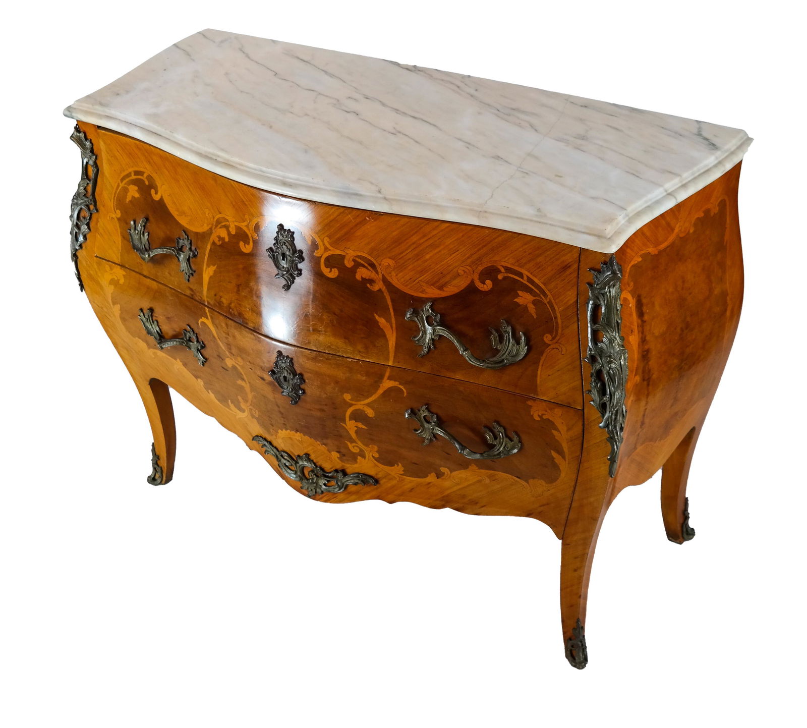 Marble Top Bombe Commode (1 of 7)