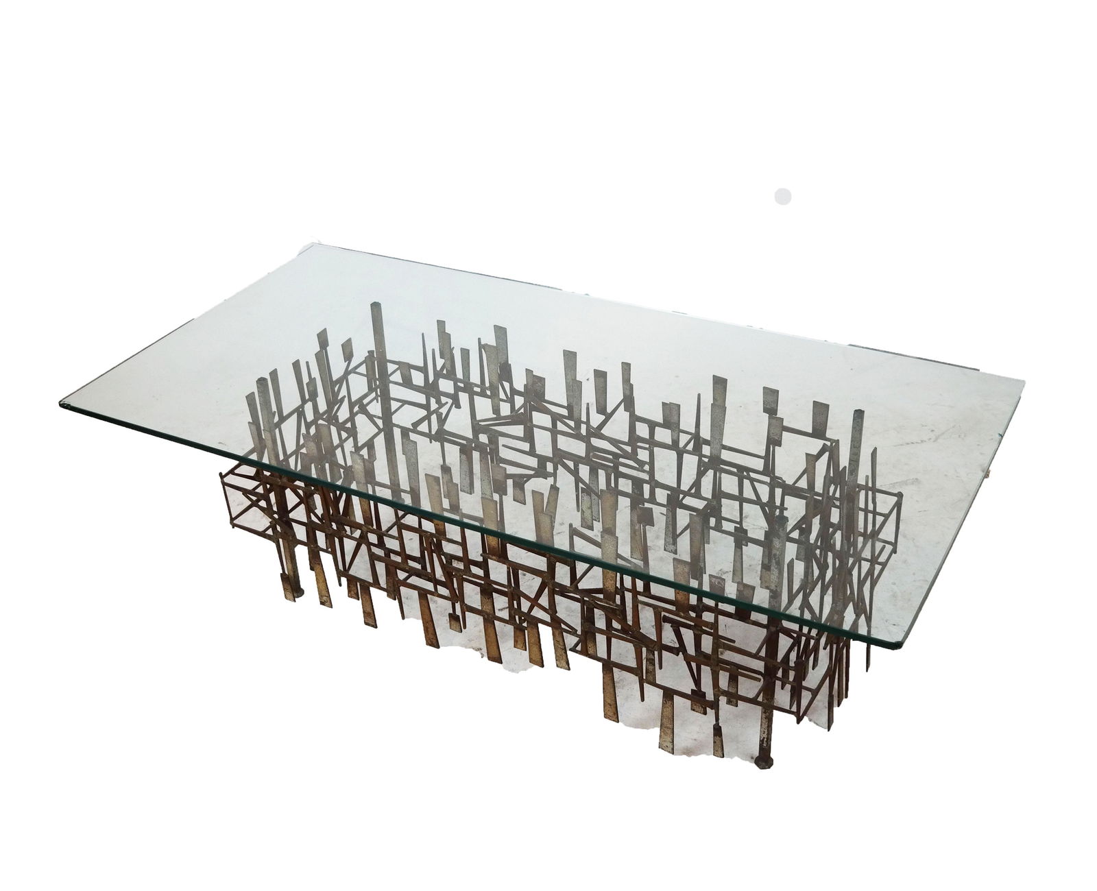 Silas SEANDEL: Brutalist Iron Coffee Table (1 of 6)