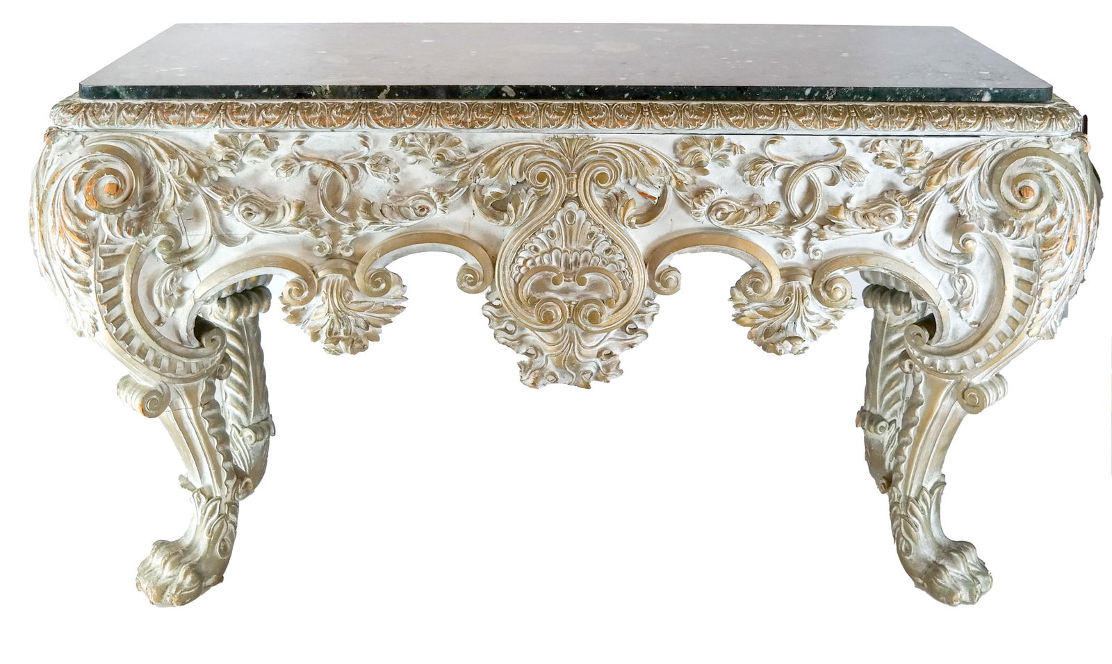 Ornate Marble Top Console (1 of 11)