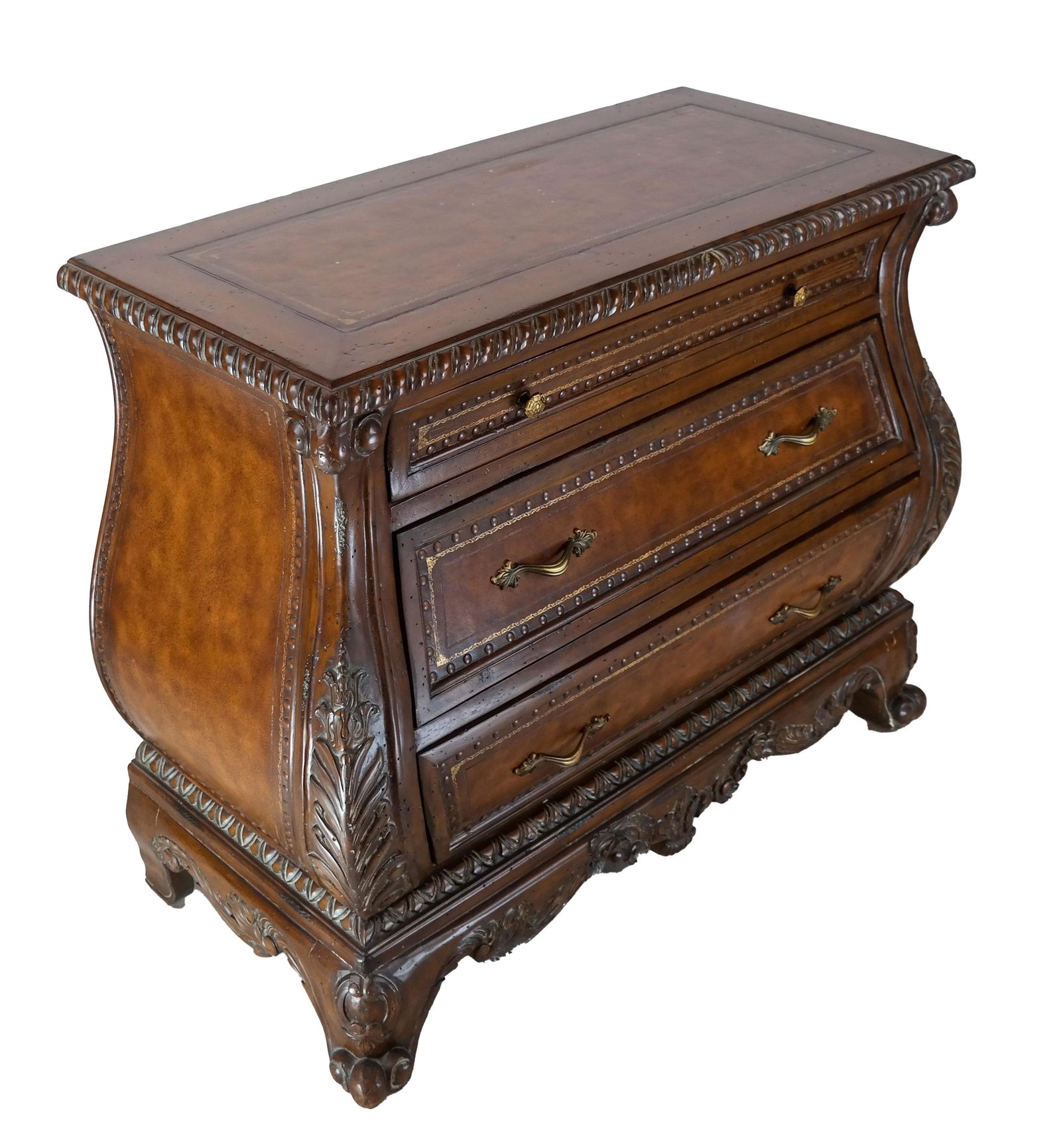Mahogany Bombe Chest, Possibly Maitland Smith (1 of 11)