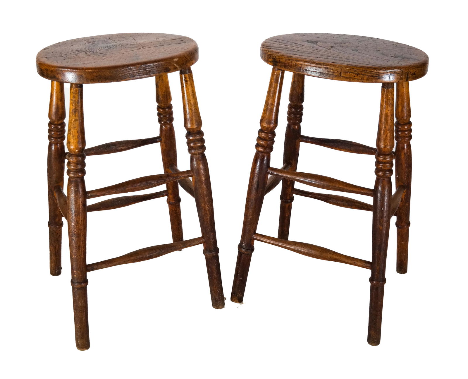 Pair Oak Stools (1 of 6)