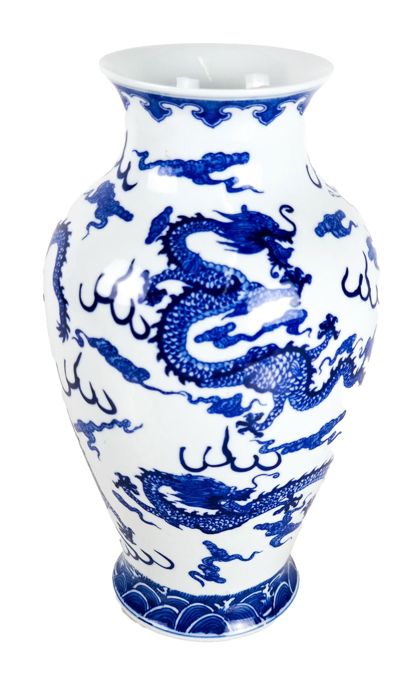 Chinese Blue & White Baluster Vase (1 of 6)