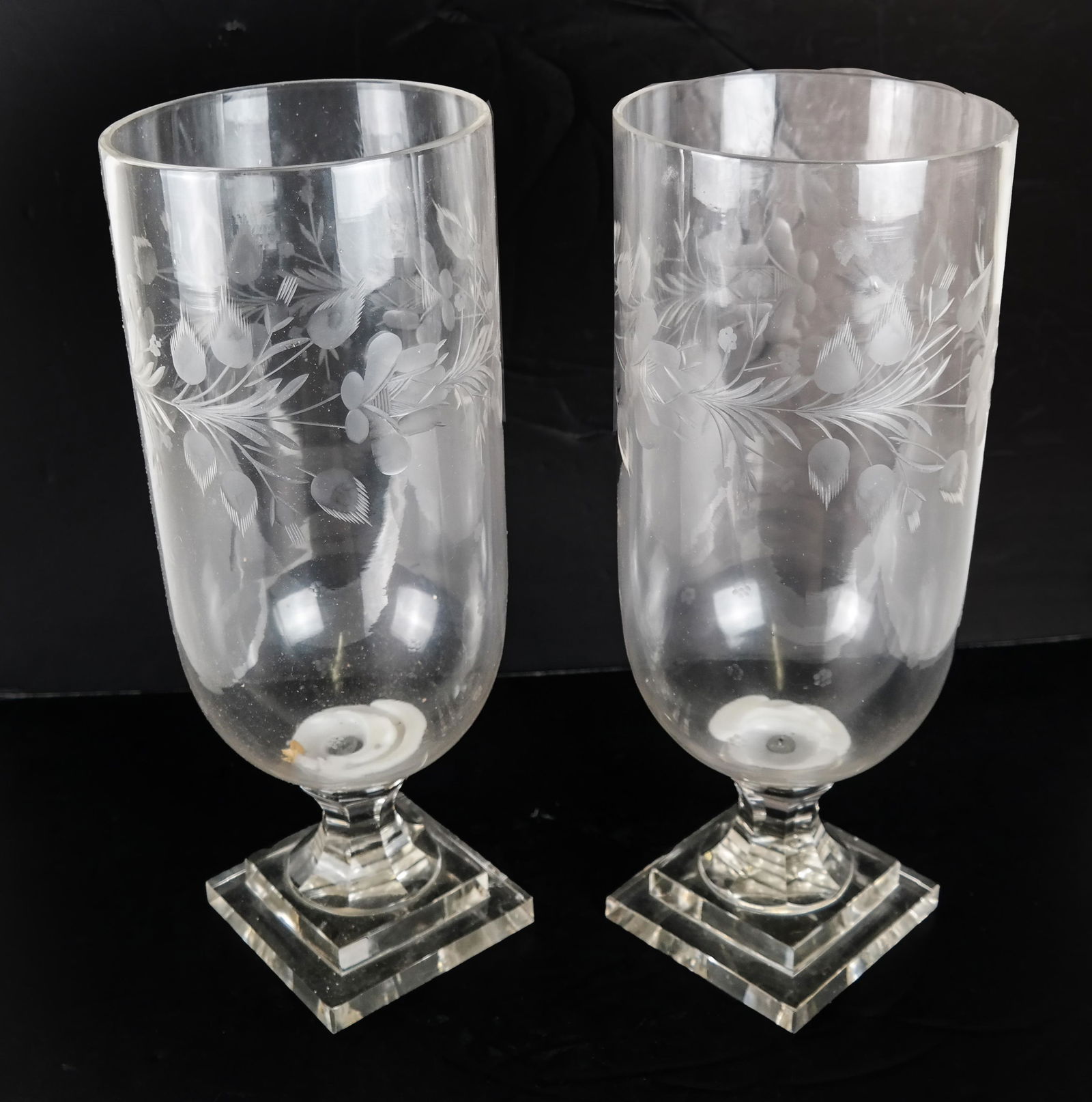Pair Hurricane Shade Candle Holders (1 of 4)