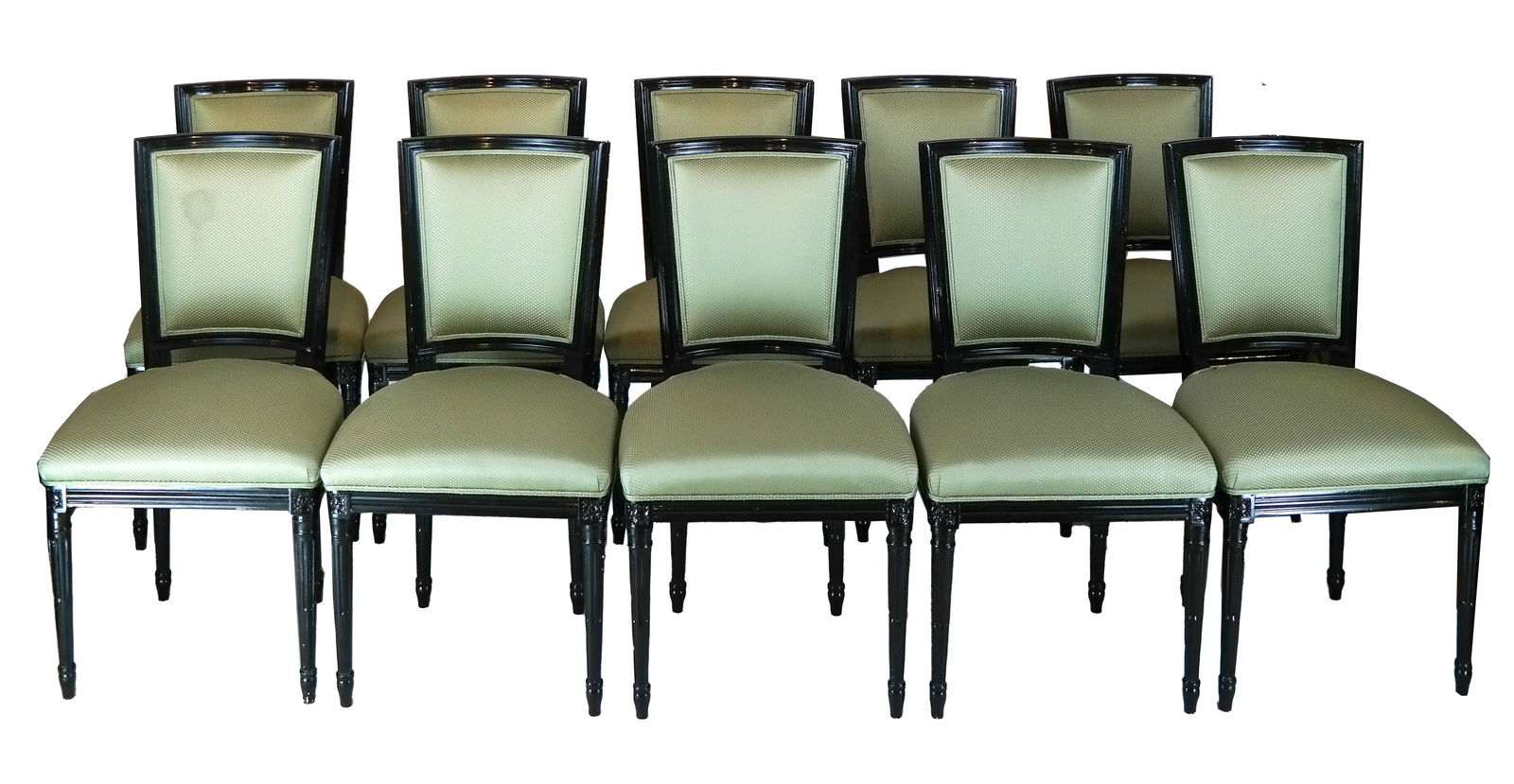 Set of 10 Jansen Manner Dining Chairs (1 of 6)