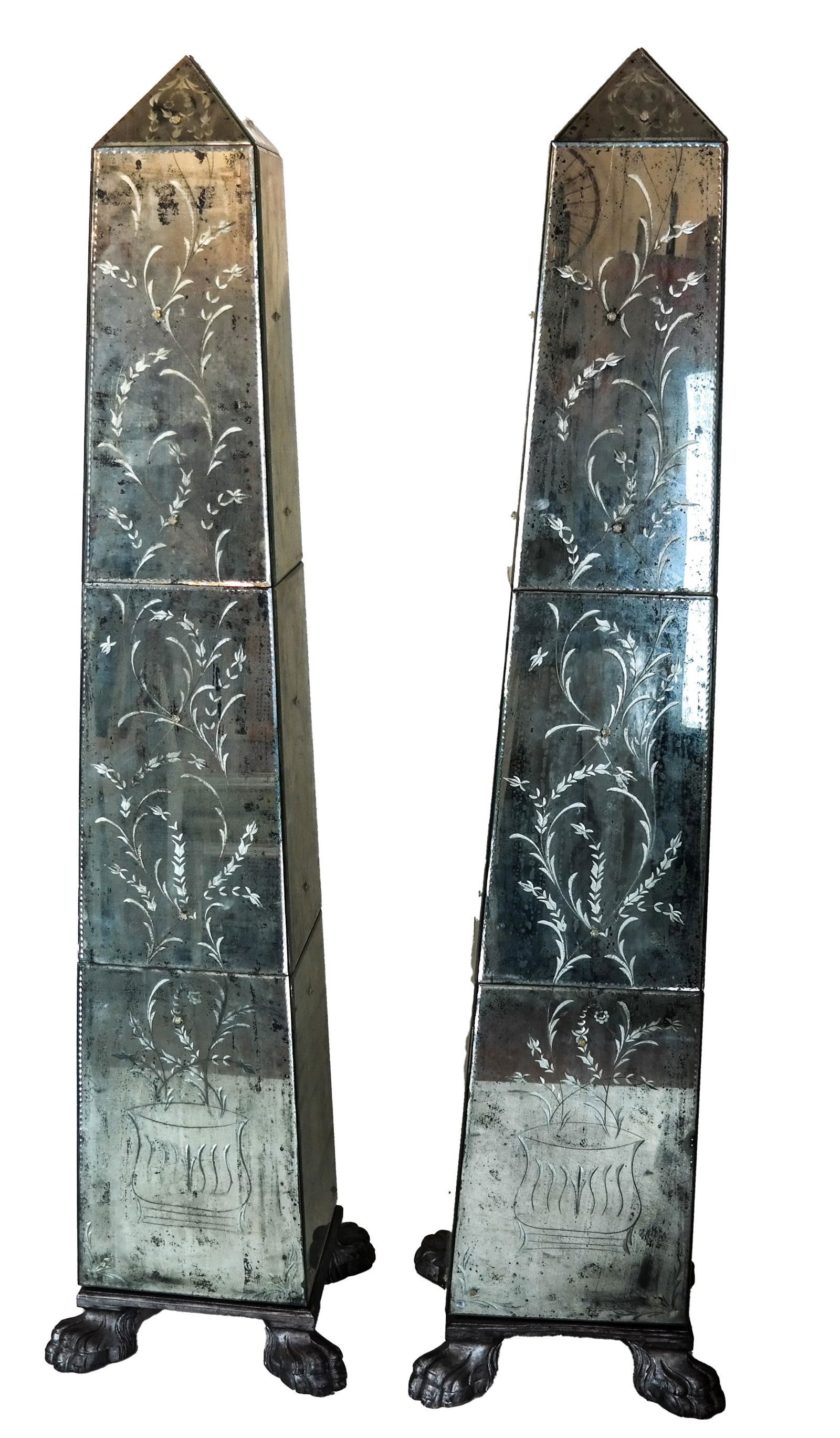Pair of Serge Roche Manner Obelisks (1 of 5)
