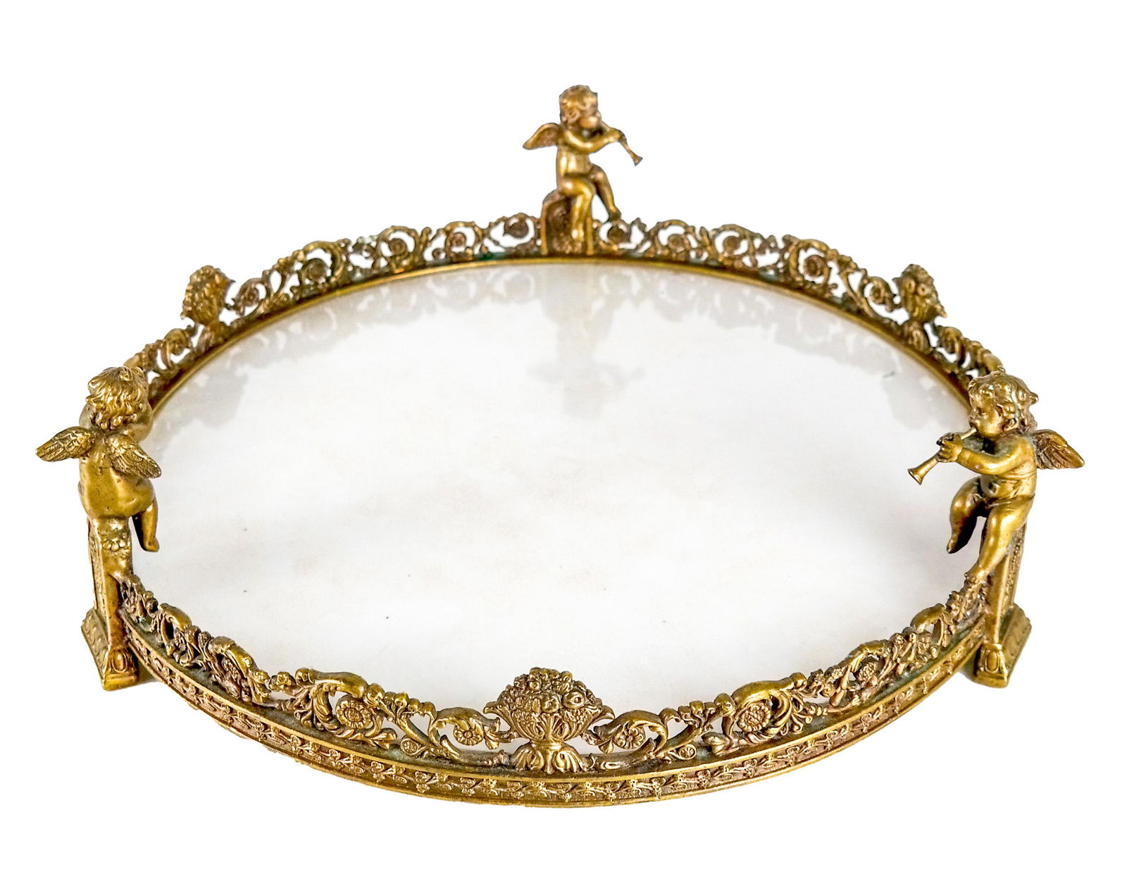 Cherub Design Bronze Table Plateau (1 of 5)