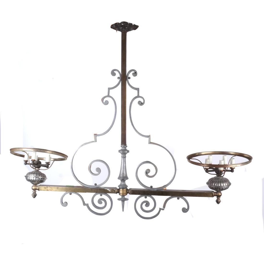 Antique-Style Brass Billiards Fixture (1 of 3)