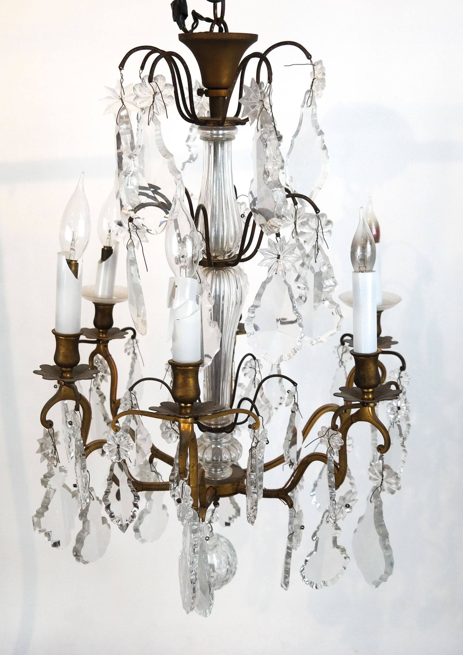 Bagues-Style Bronze & Crystal Chandelier (1 of 9)