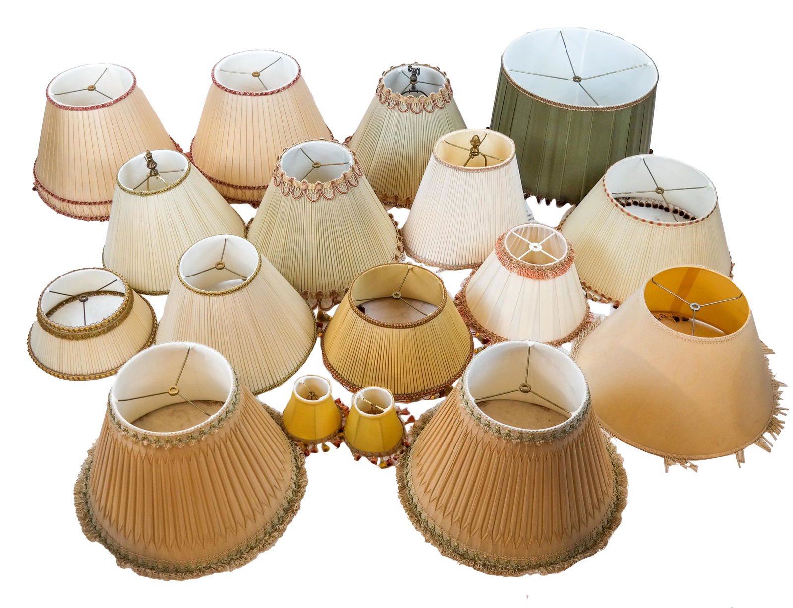 Lot of 17 Silk Lampshades (1 of 6)