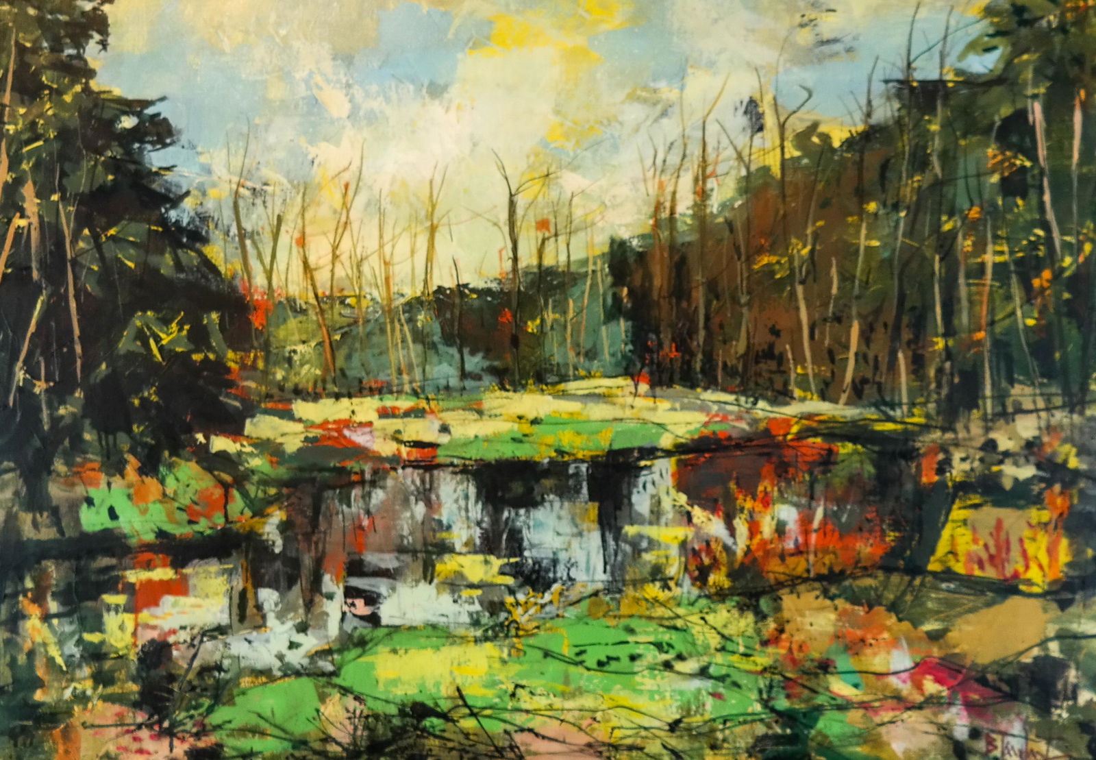Bertolo TALBERT: Landscape - Oil on Canvas (1 of 8)