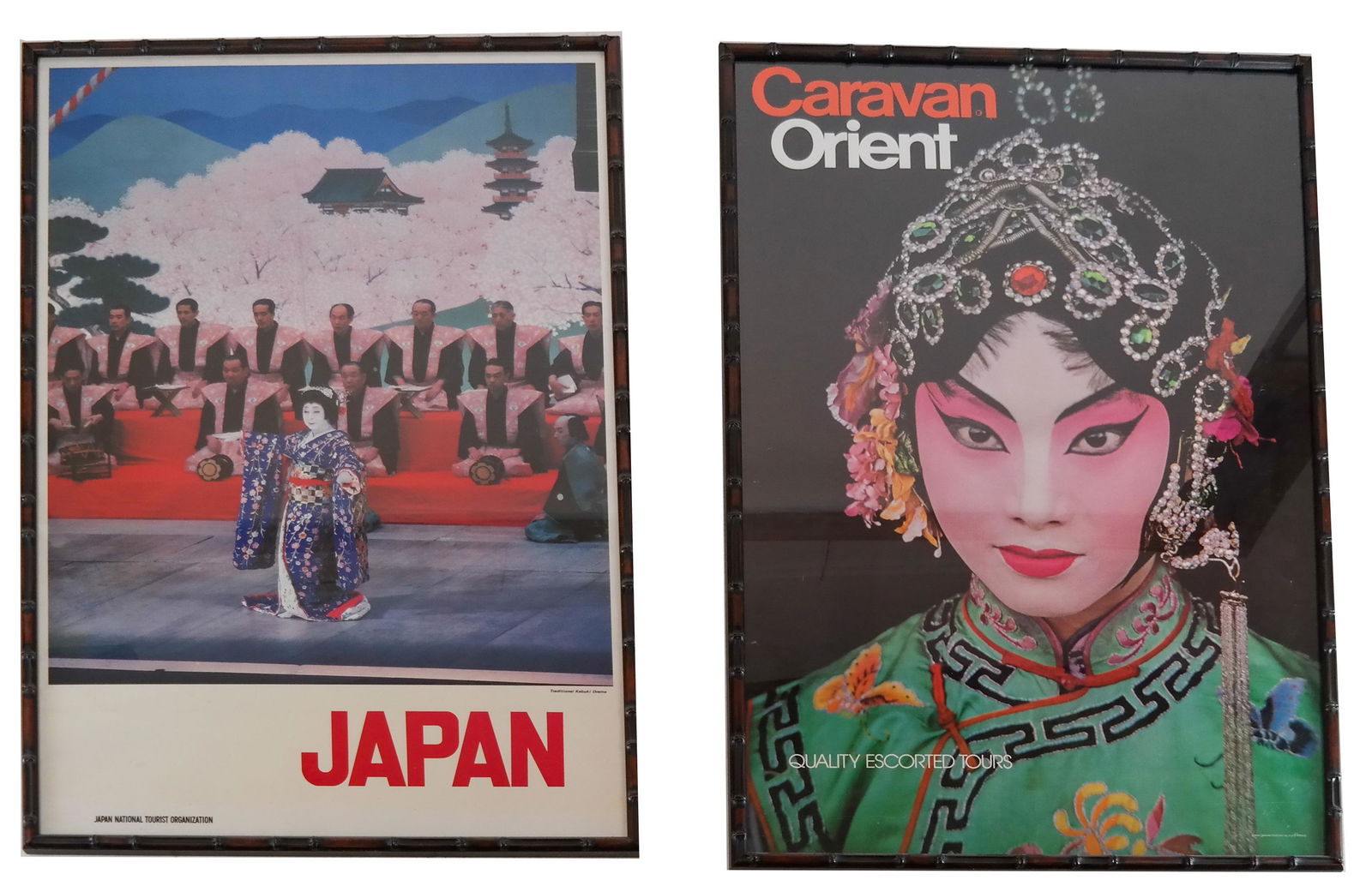 Two Framed Japanese Travel Posters, 1970s (1 of 6)