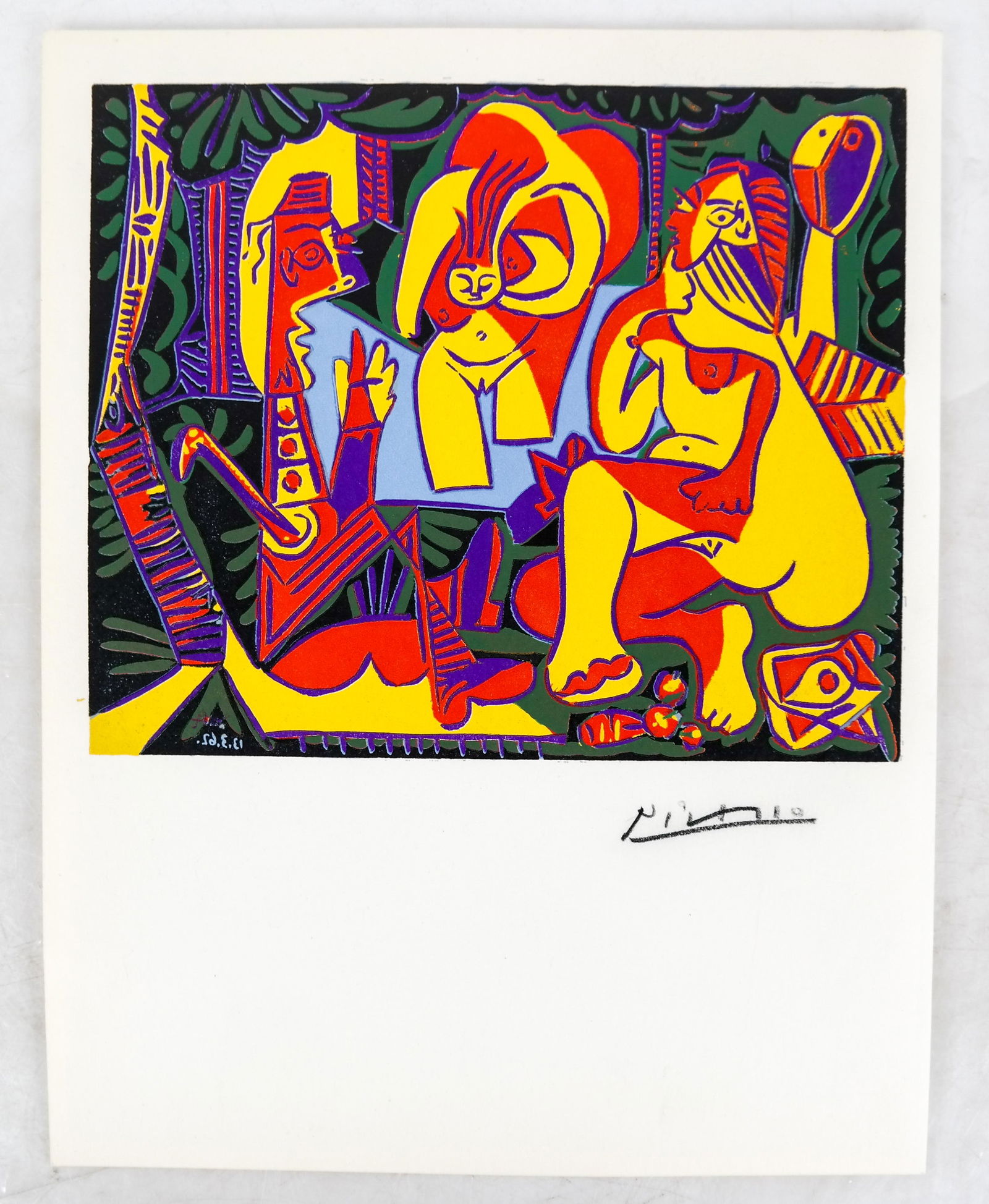 Pablo PICASSO: "Le Dejeuner" - Linocut (1 of 9)