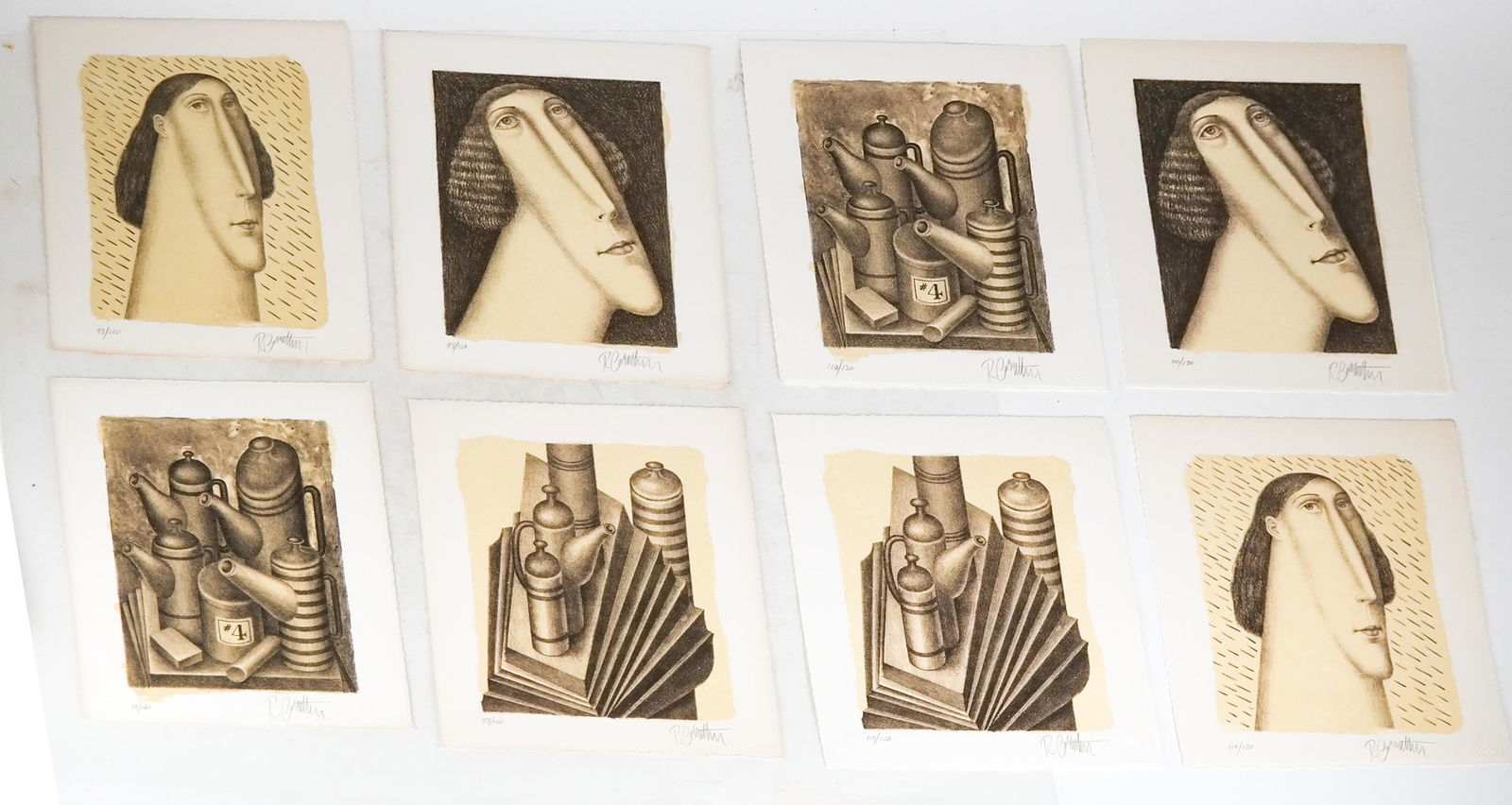 Roy CARRUTHERS: 8 LIthographs and a Sketch (1 of 8)