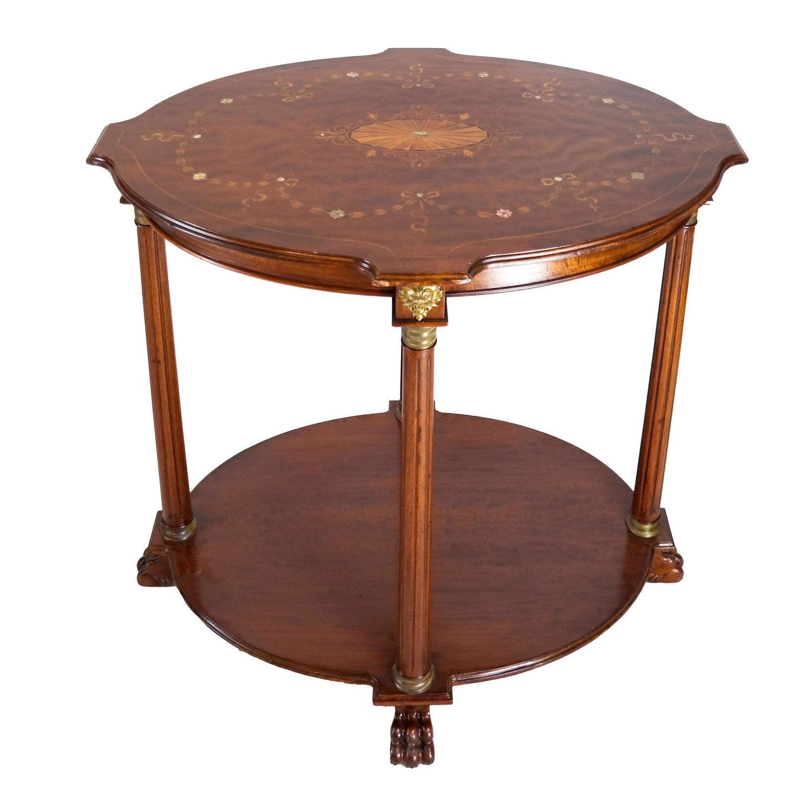 Neoclassical Inlaid Mahogany Table (1 of 7)