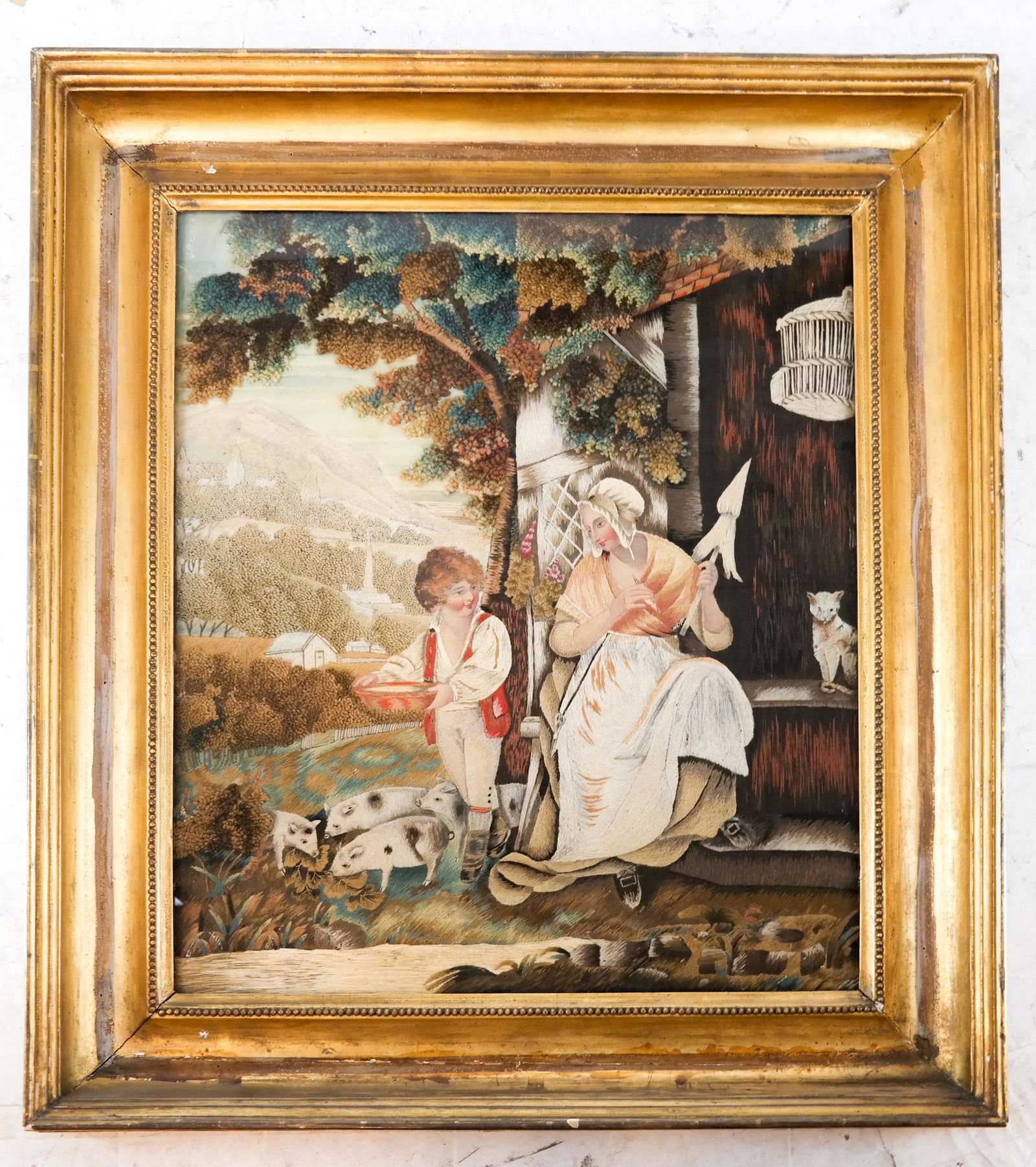 Large Figural Stumpwork Piece (1 of 5)