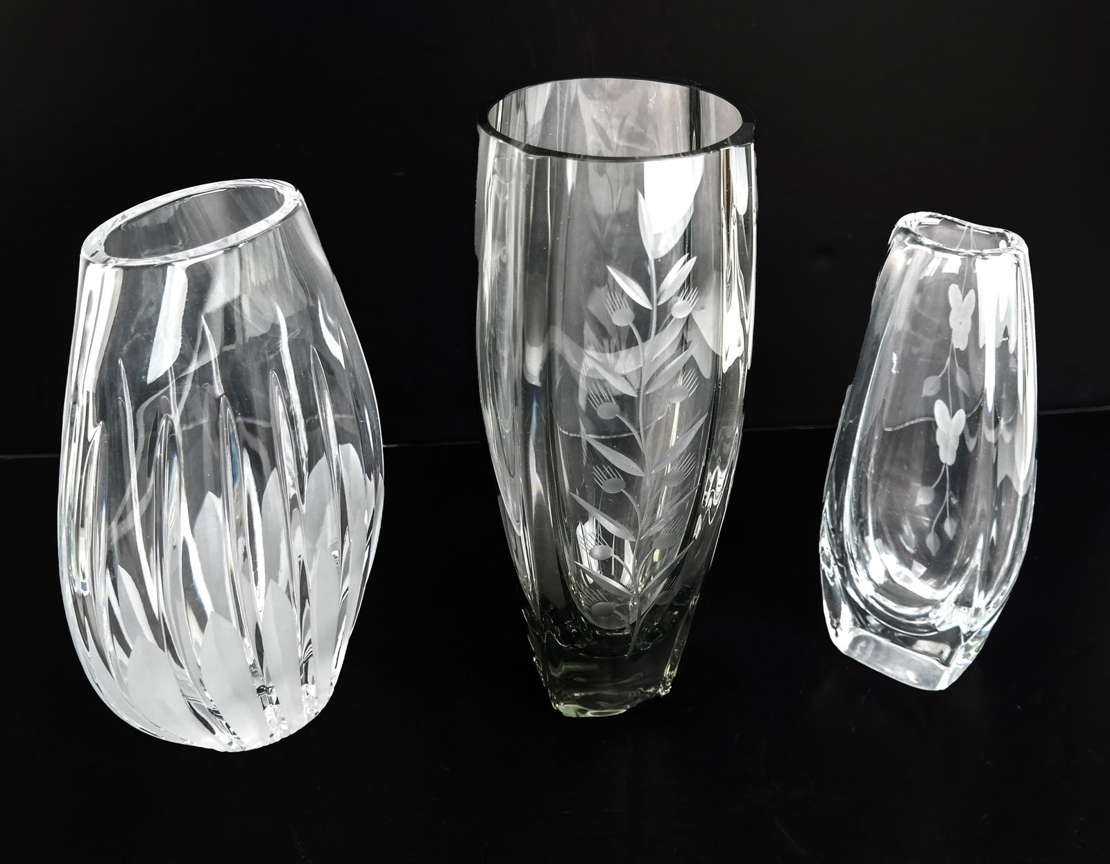 3 Crystal Vases, Including Royal Doulton (1 of 8)