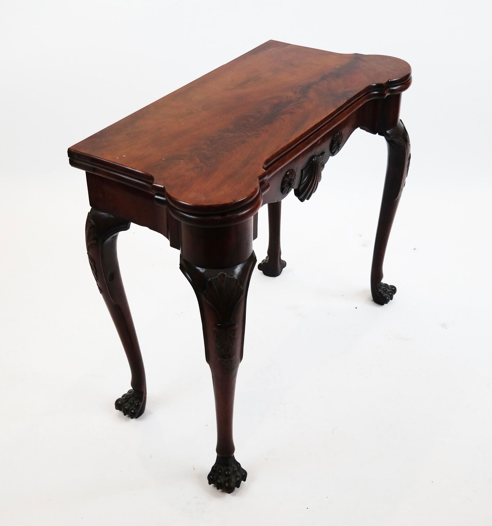 18th C. Irish Mahogany Card Table (1 of 10)
