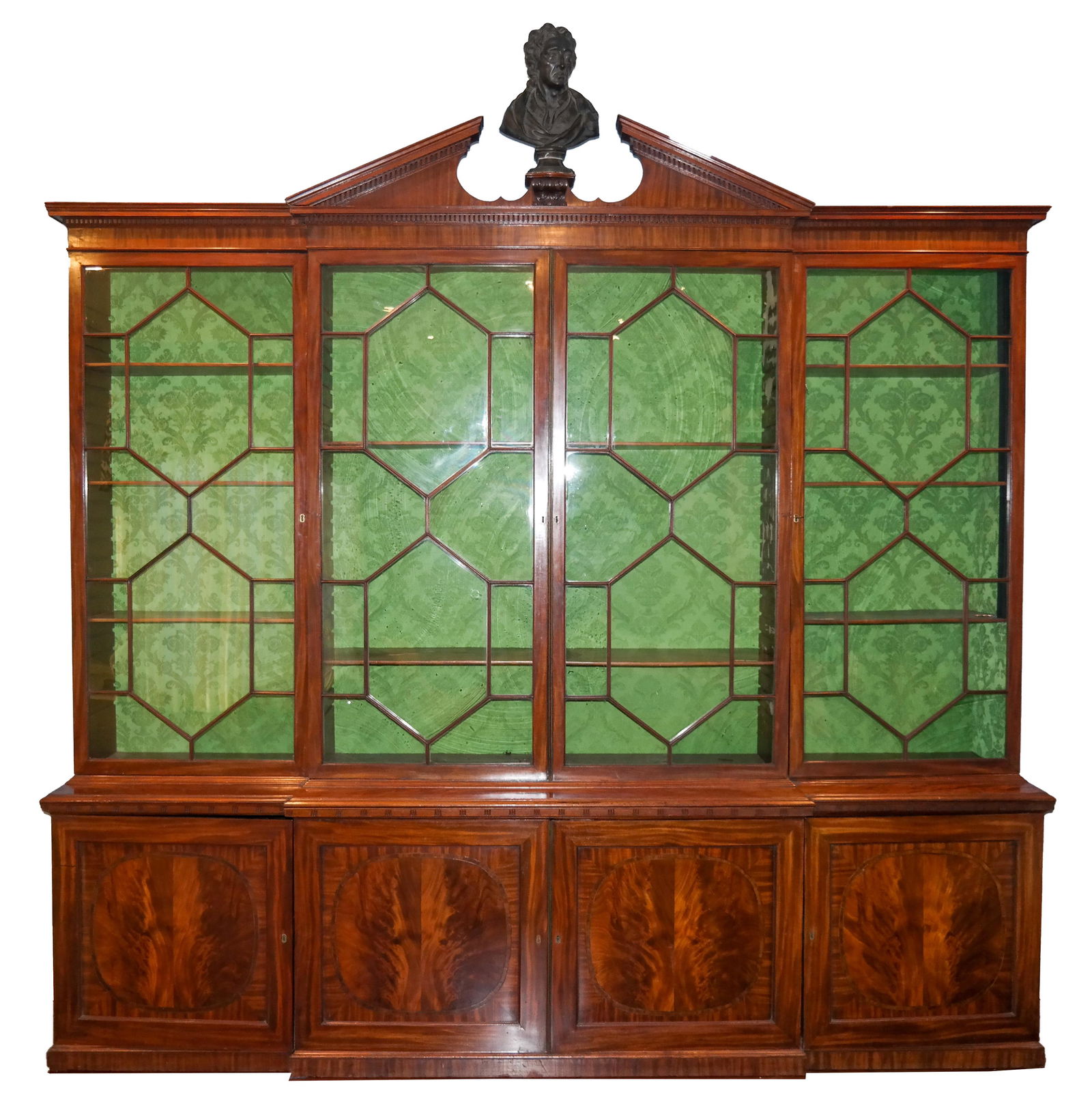 George III Mahogany Breakfront Bookcase (1 of 16)
