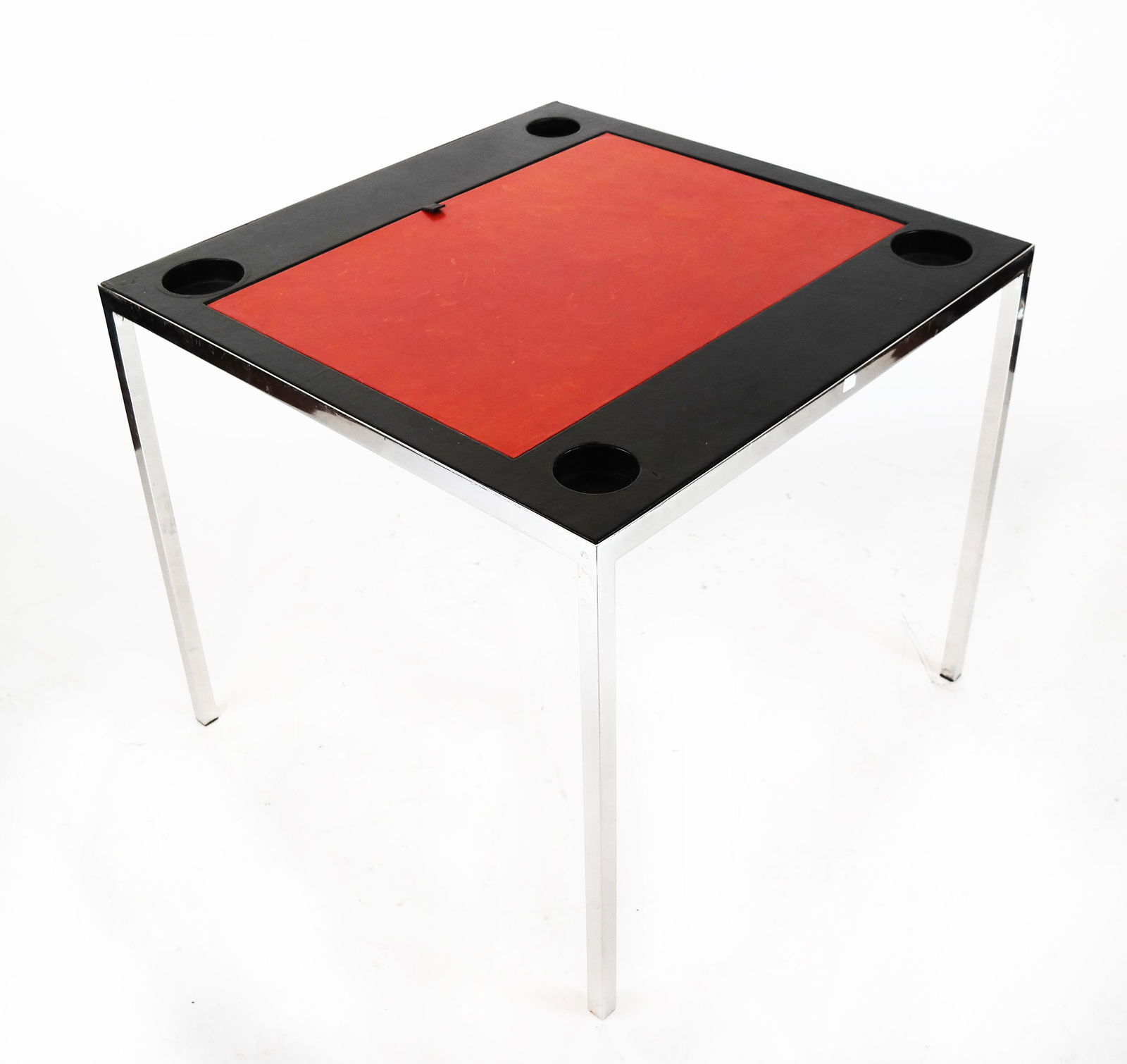 Jansen Chrome & Leather Backgammon Table (1 of 6)