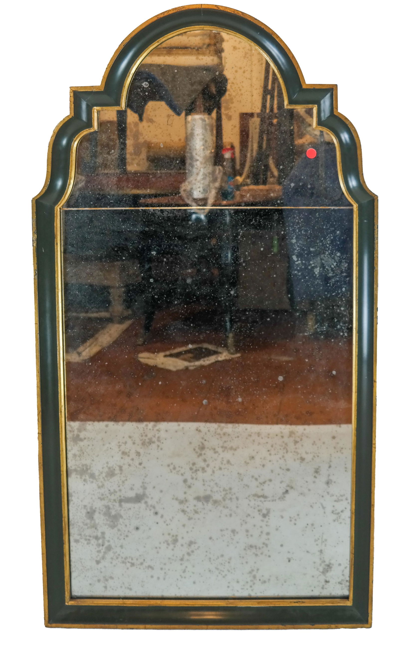 Jansen Parcel Gilt Distressed Mirror (1 of 4)