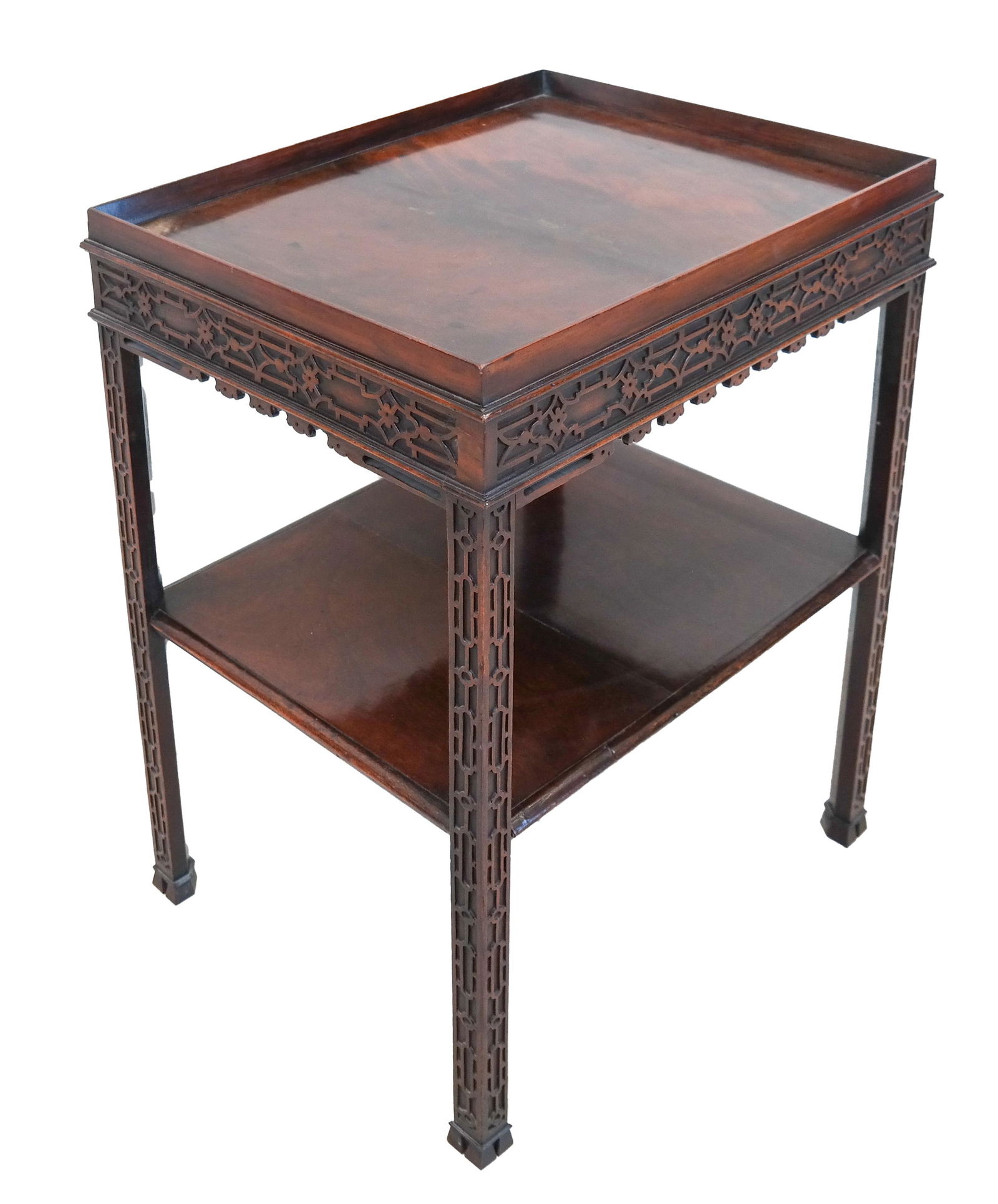 Chinese Chippendale Blind Fret-Work Table (1 of 6)