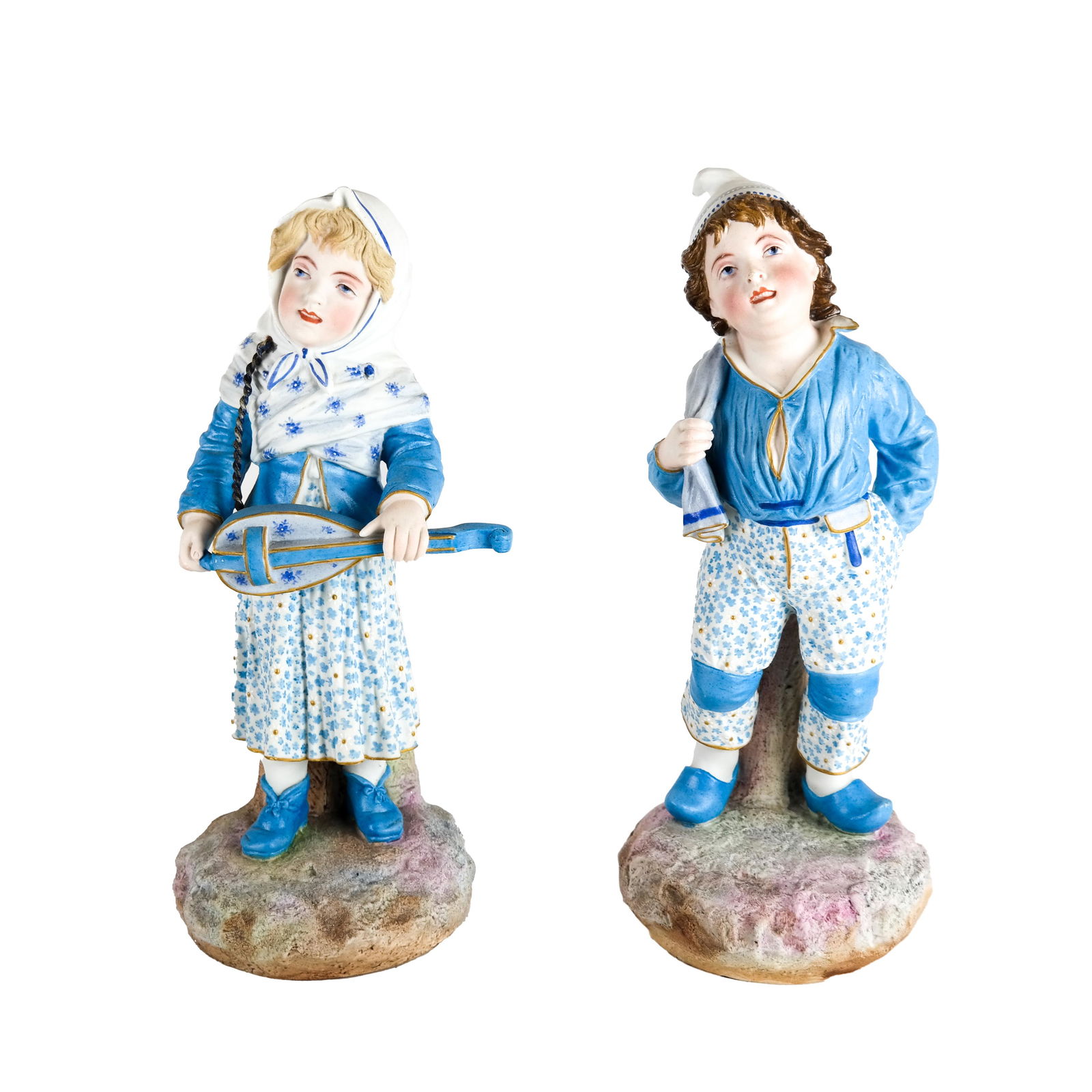 Two Bisque Porcelain Figures (1 of 11)