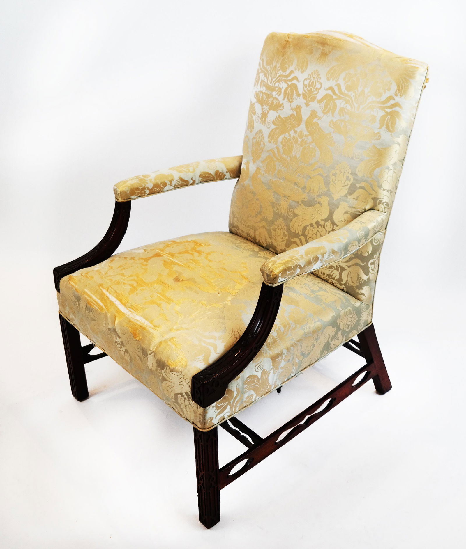 Georgian Mahogany Library Chair (1 of 11)