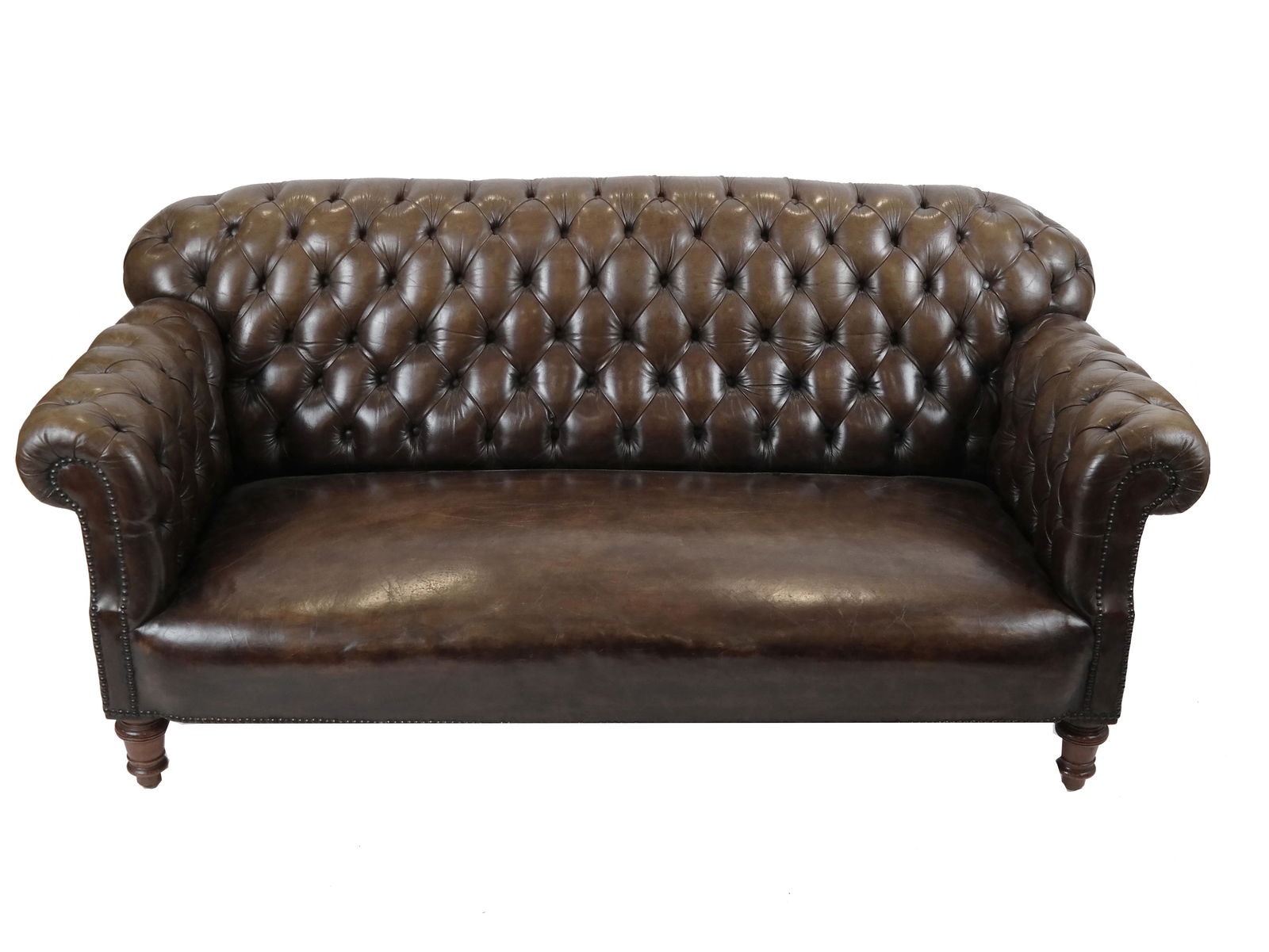 Brown Chesterfield Sofa (1 of 5)