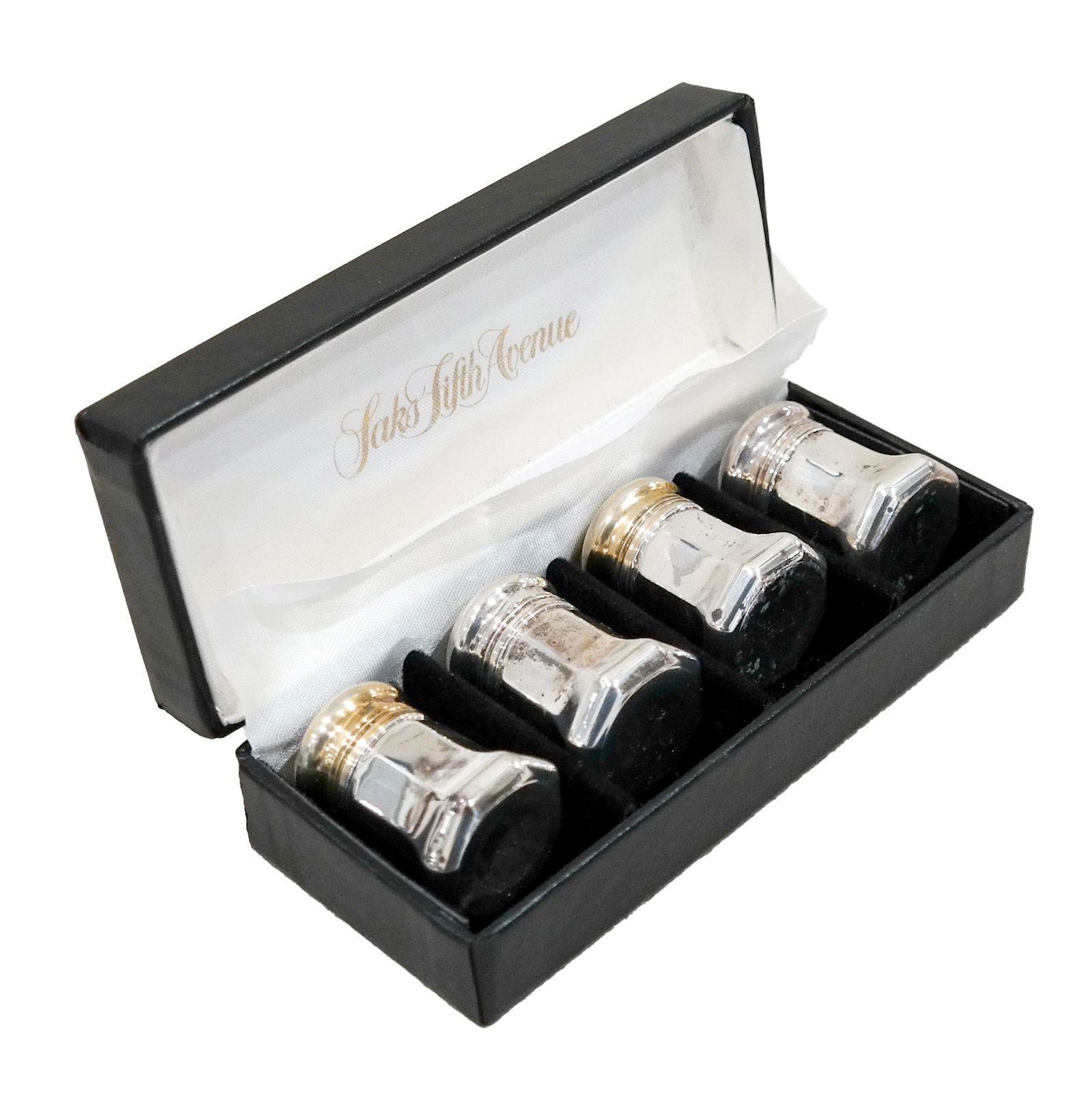 Four Cartier Sterling Silver Salt & Peppers (1 of 5)