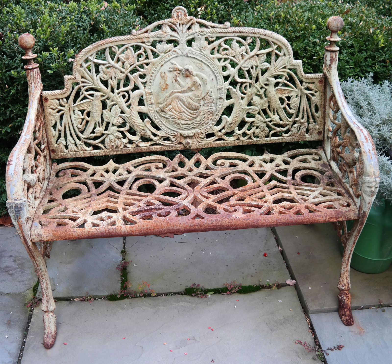 Antique Cast Iron Garden Bench (1 of 8)