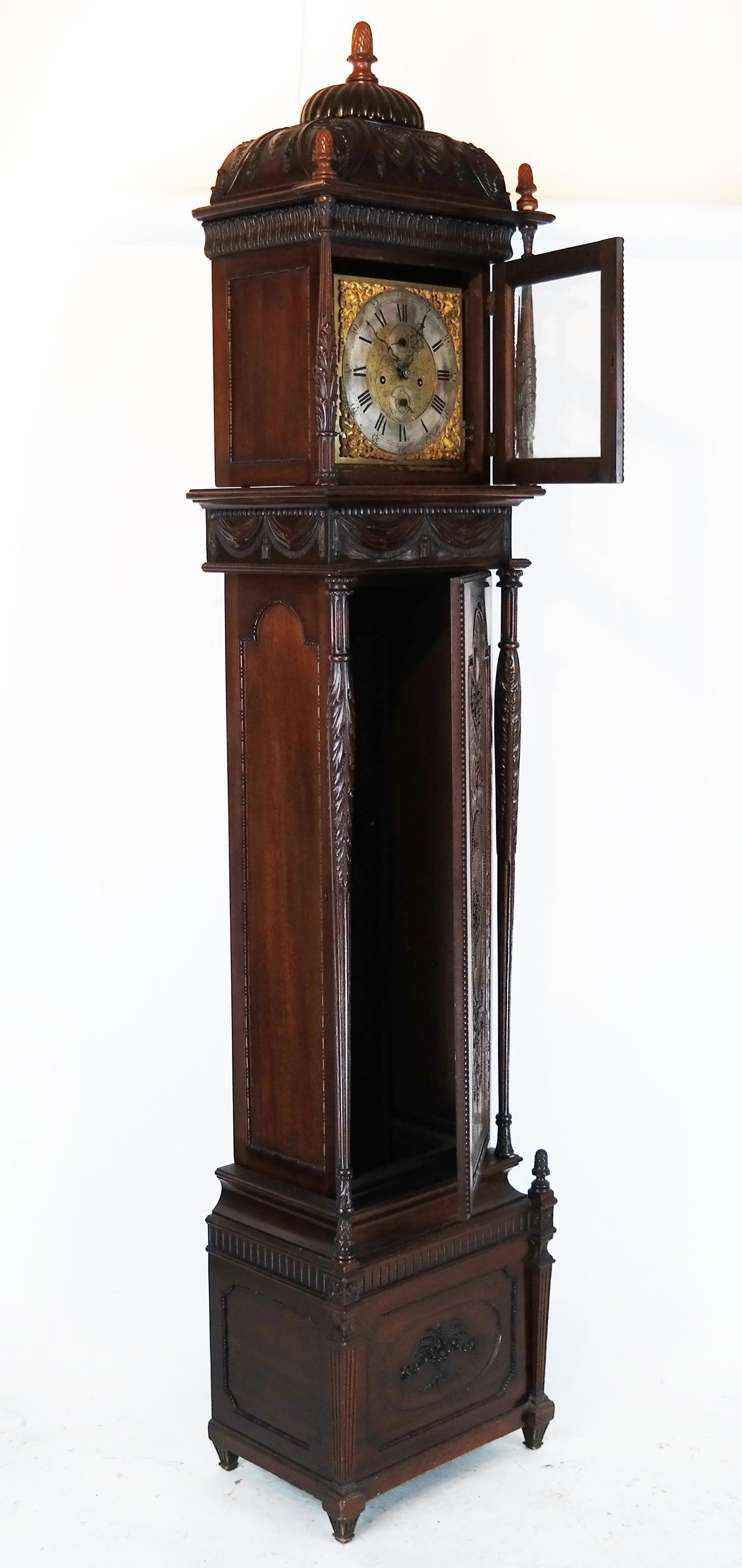19th C. English Tall Case Clock (1 of 13)