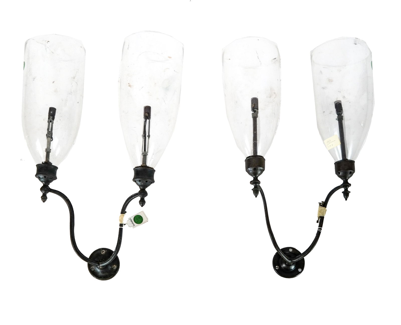 Pair Hurricane, Two-Light Sconces (1 of 7)