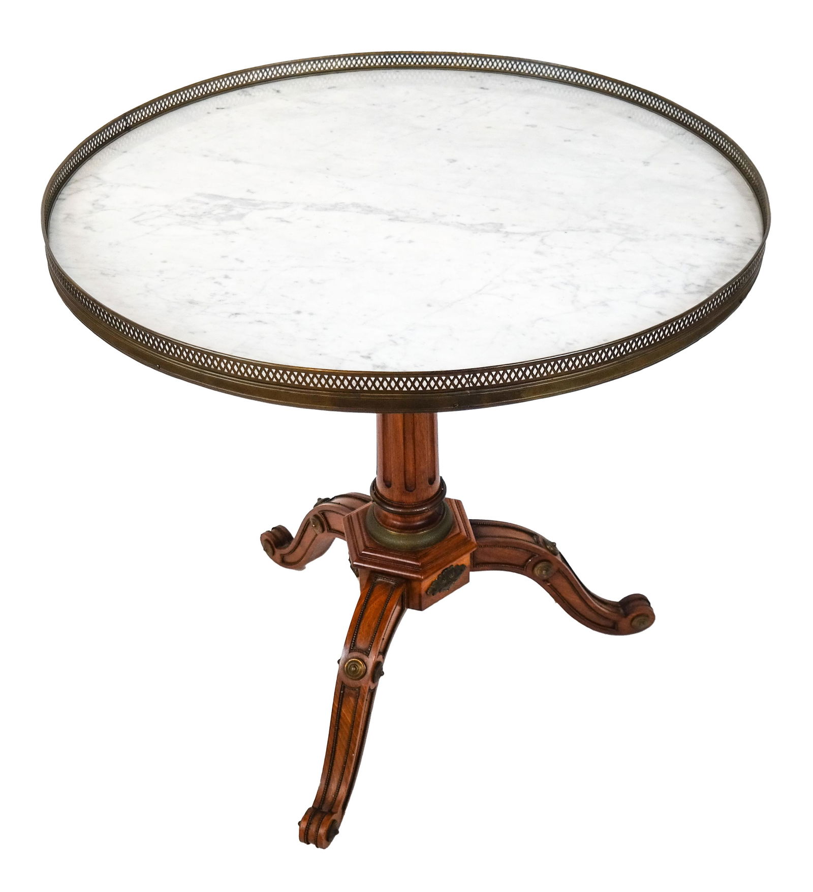 19th C. Regency Marble Top Gueridon (1 of 1)