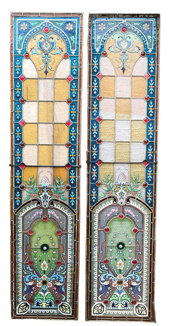 Pair of Stained Glass Panels (1 of 13)