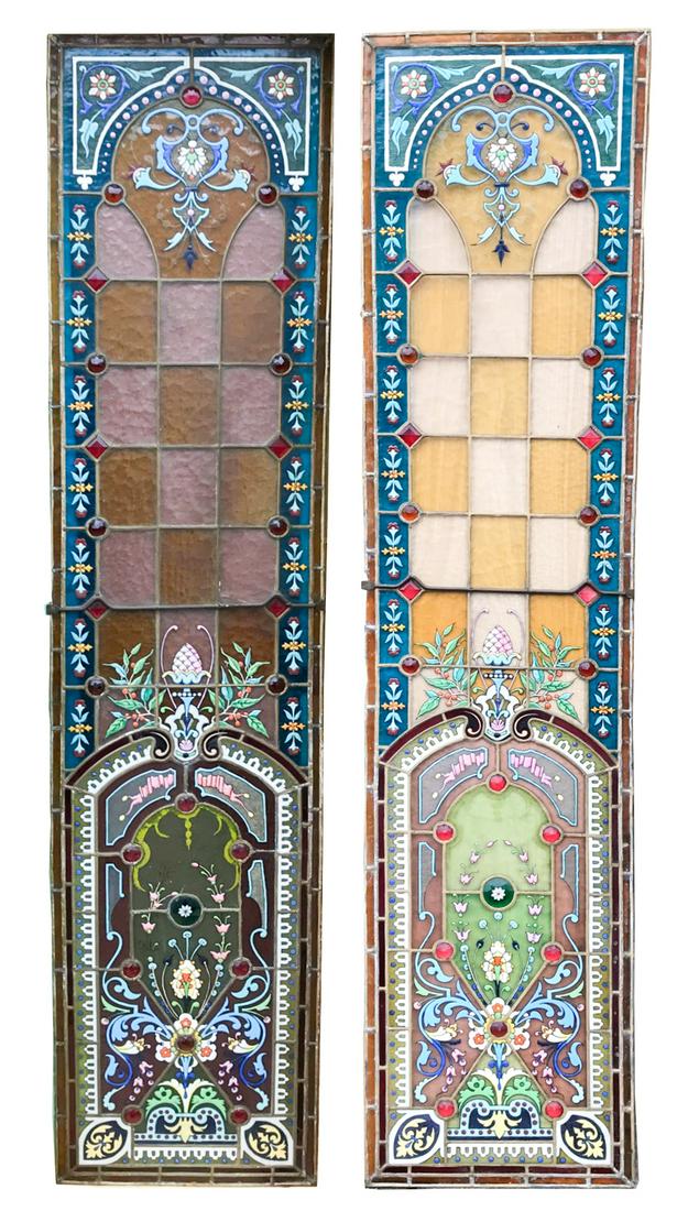 Pair of Stained Glass Panels (1 of 16)