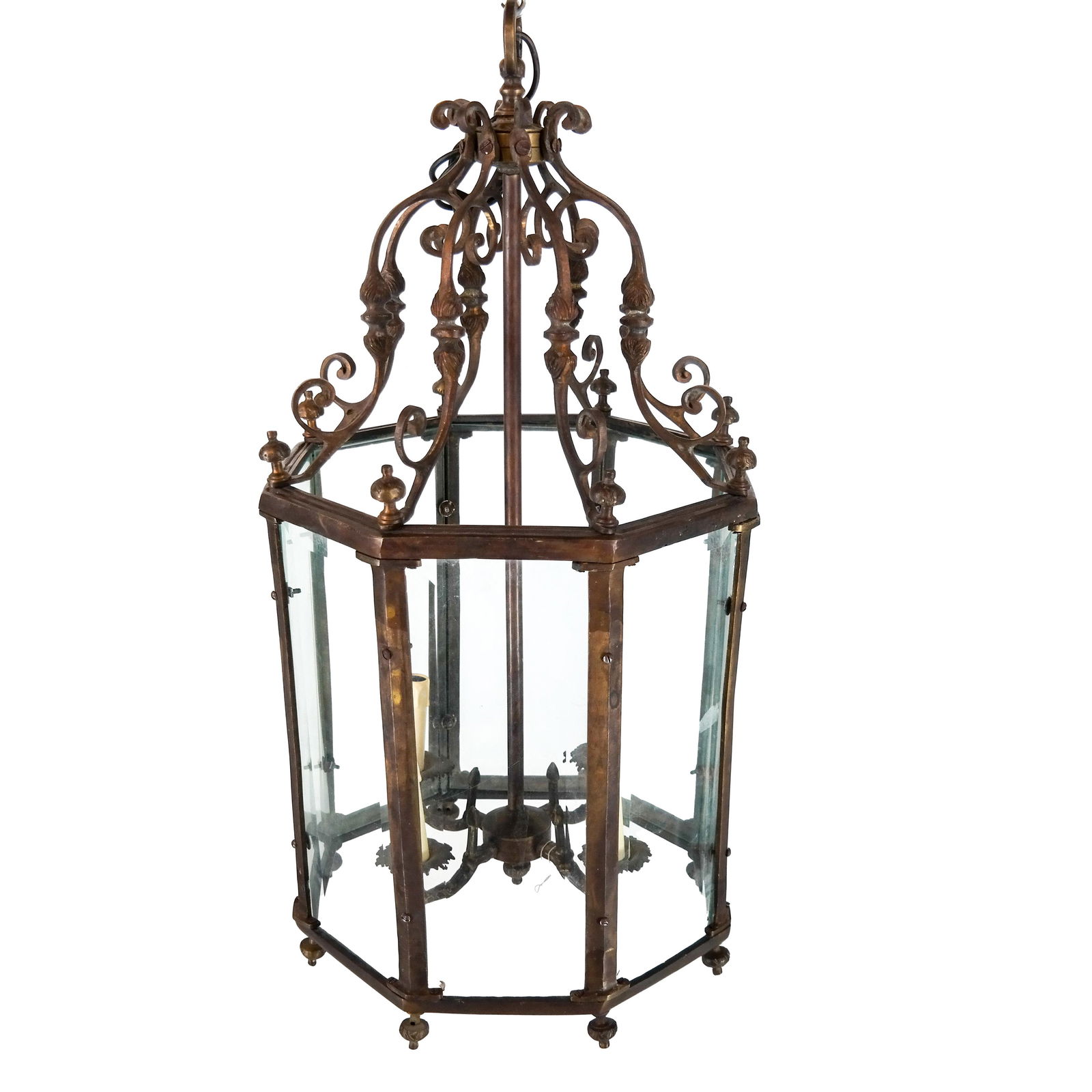 French Bronze Four-Light Lantern (1 of 1)