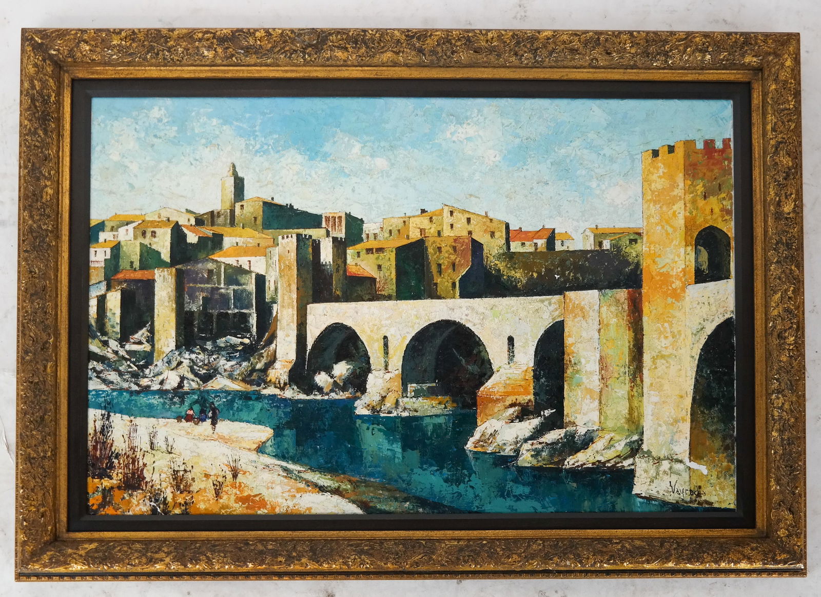 J. M. VAYREDA: Pueblos in Spain- Oil on Canvas (1 of 8)