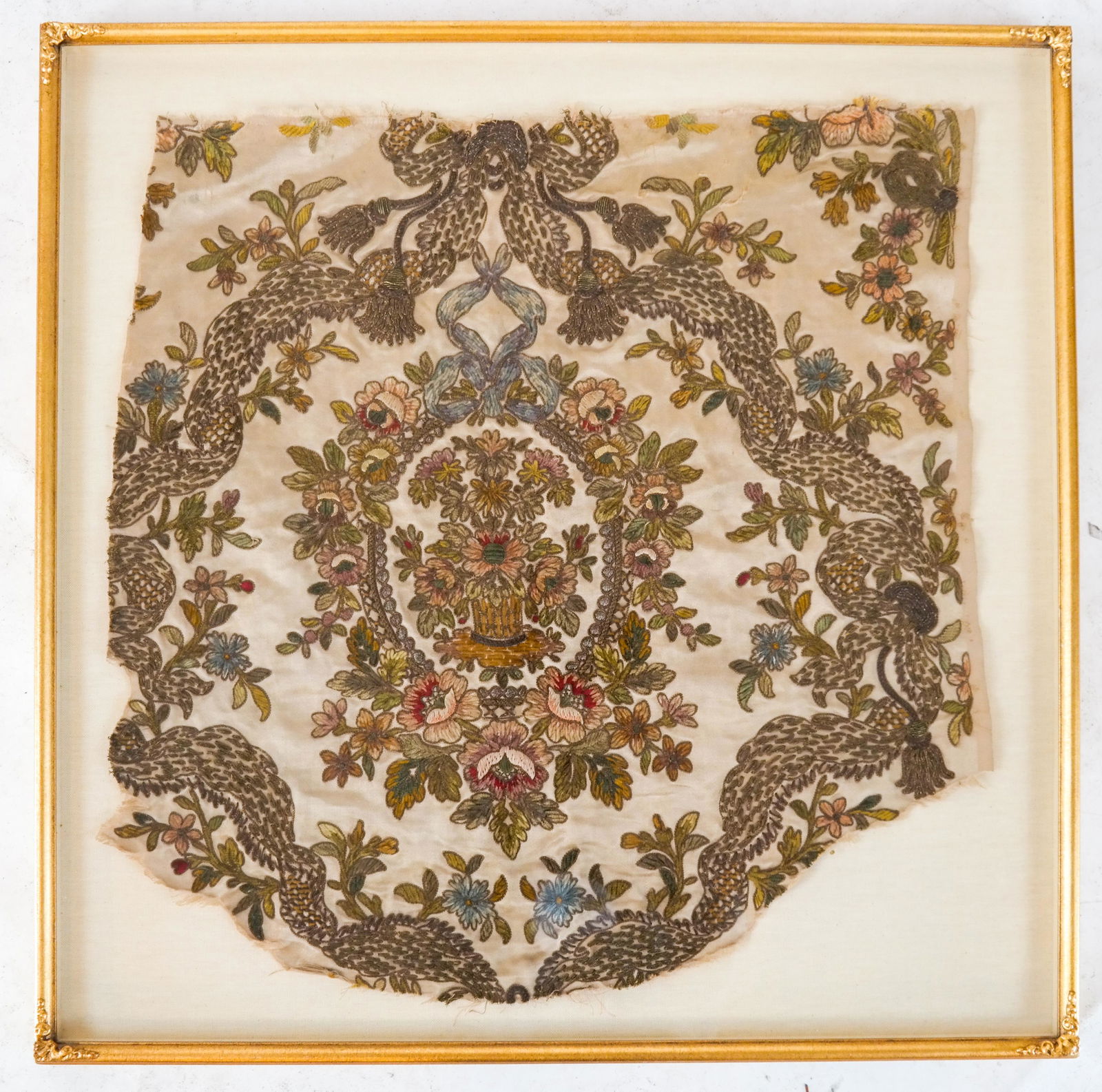 Antique Embroidered Textile Fragment (1 of 3)