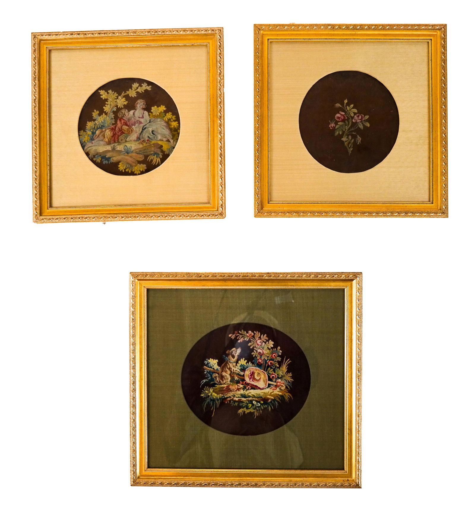Three Petitpoint Framed Prints (1 of 5)