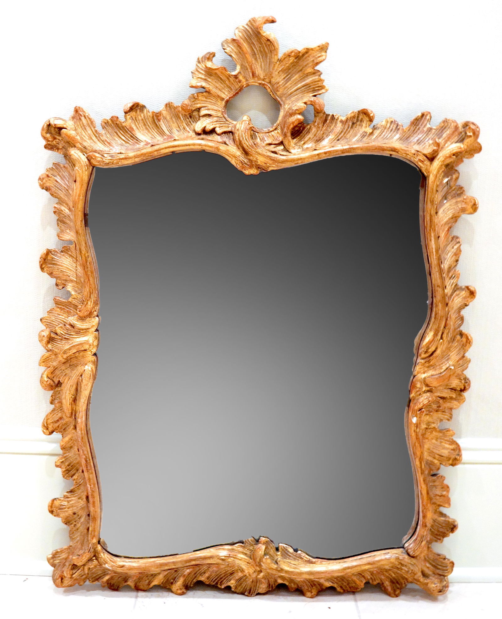 19th C. Continental Gilt Wood Mirror (1 of 4)