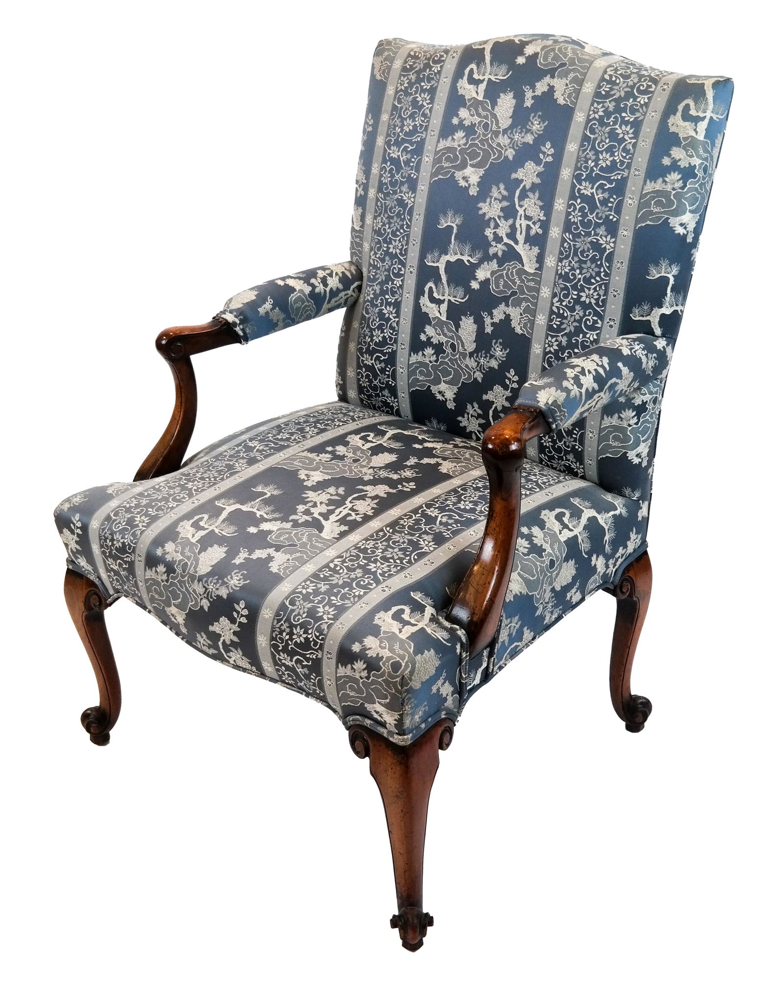Georgian-Style Open Arm Chair (1 of 7)