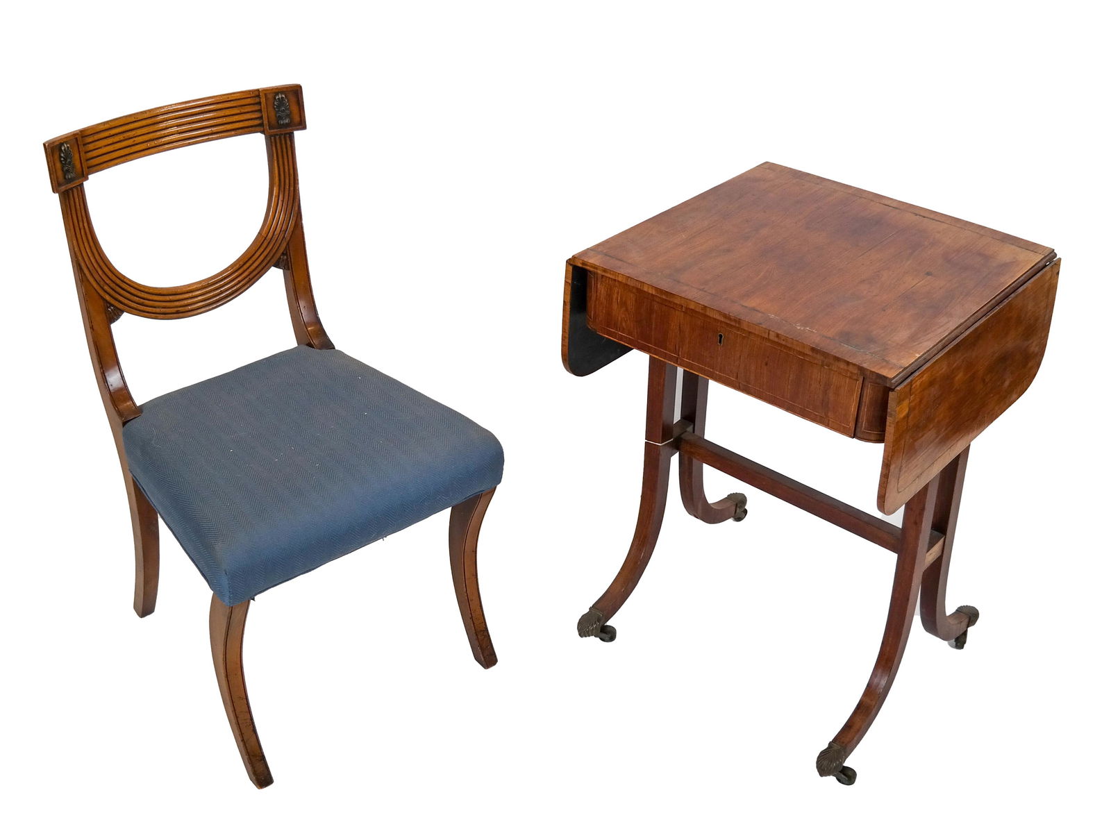 English Pembroke Table and Side Chair (1 of 10)