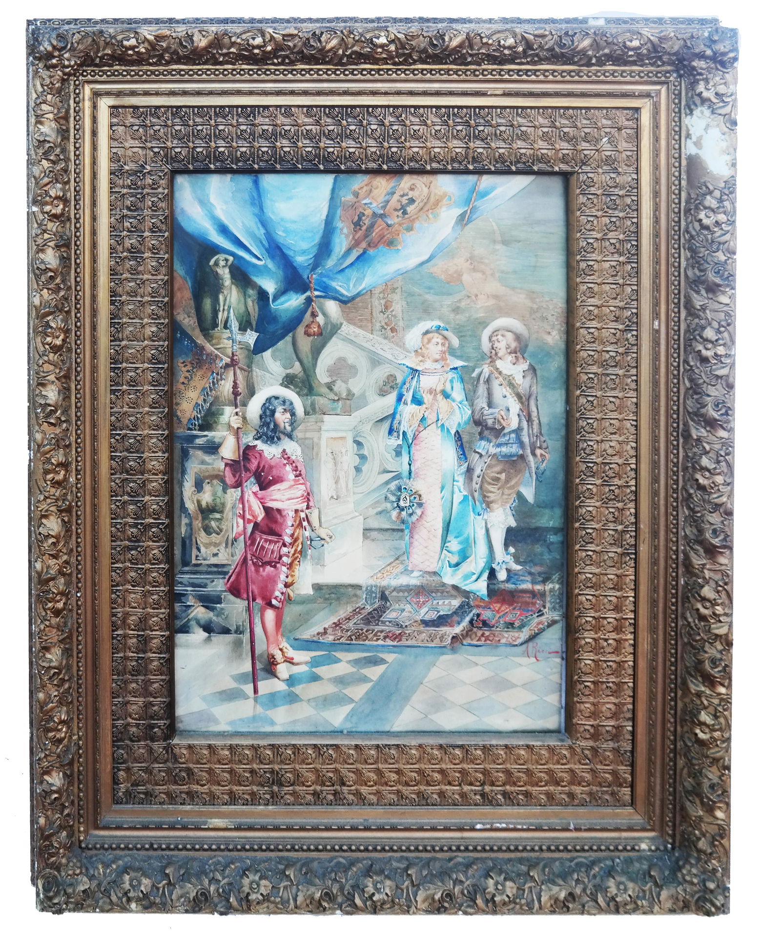 Arturo RICCI: "An Elegant Couple Going for a Stroll"- (1 of 5)