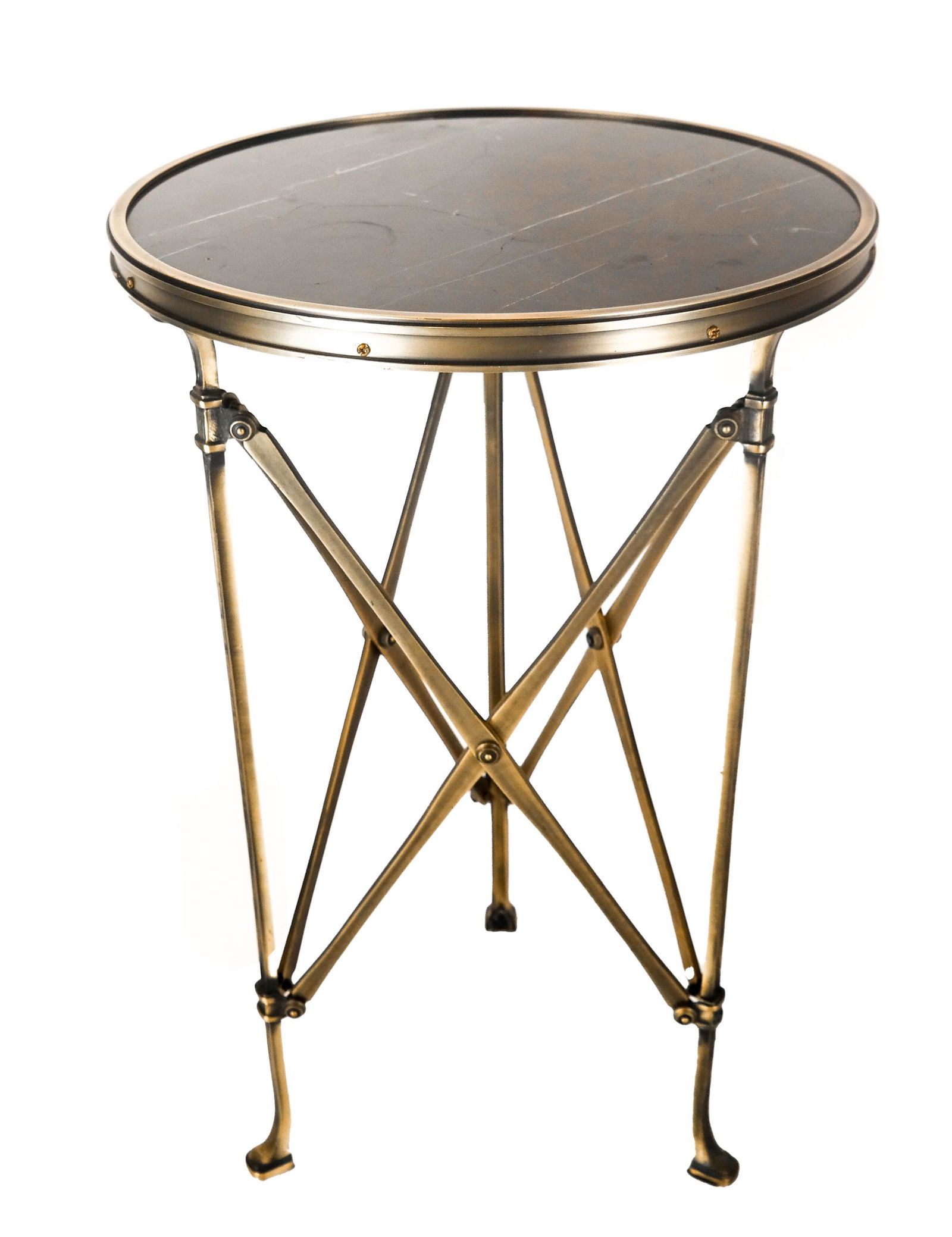 Modern Bronze & Marble Gueridon (1 of 5)