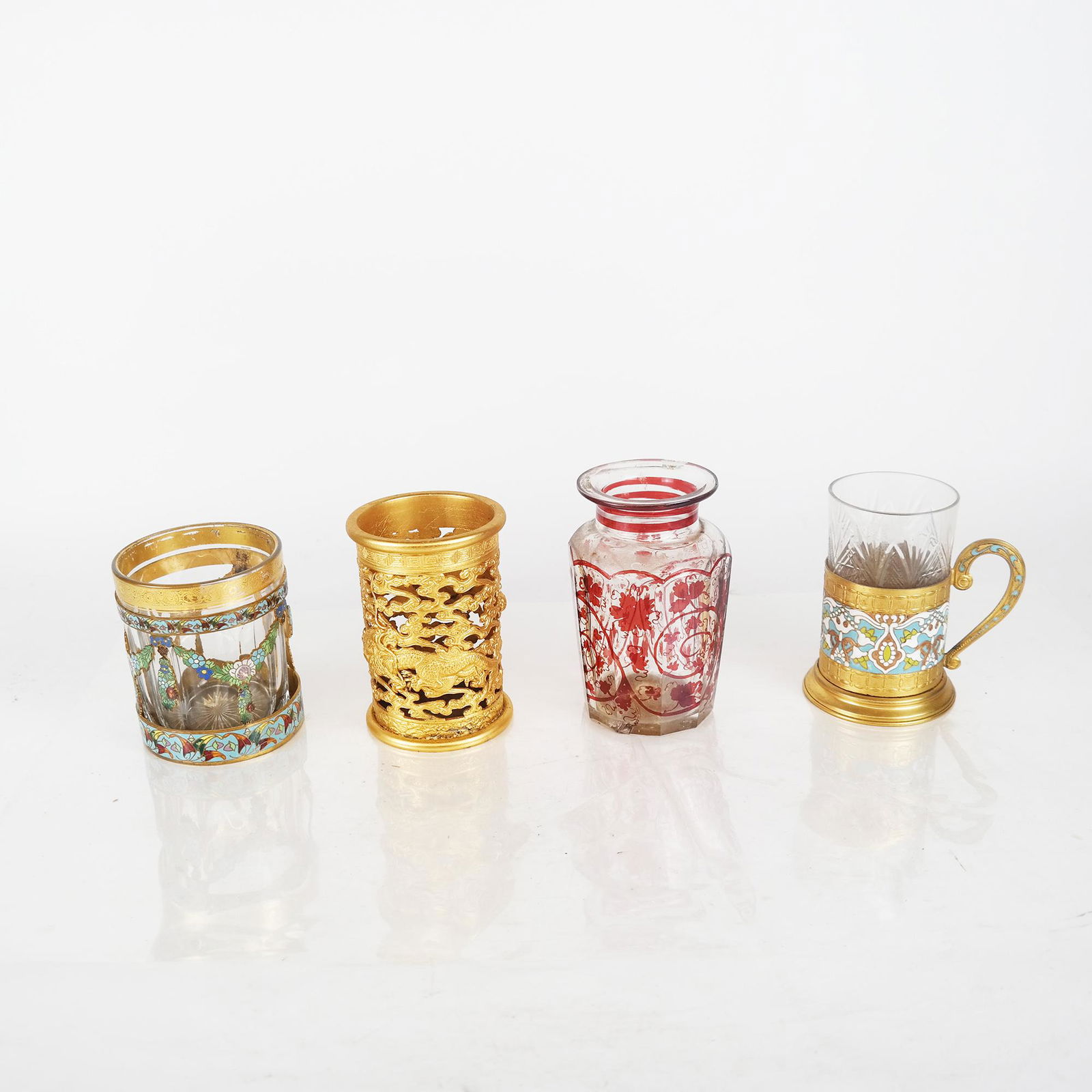 Glass and Enamel Lined Glass Group (4) (1 of 7)