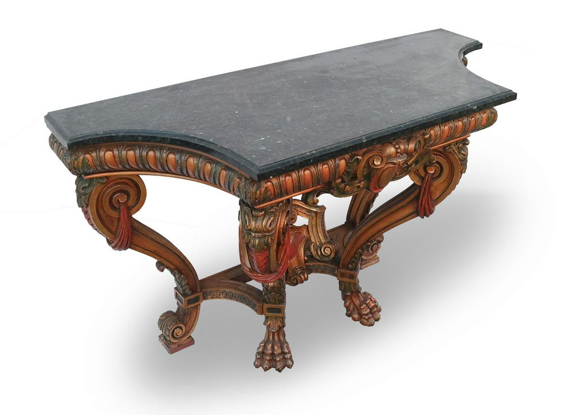 Italian Neoclassical-Style Wood Console (1 of 9)