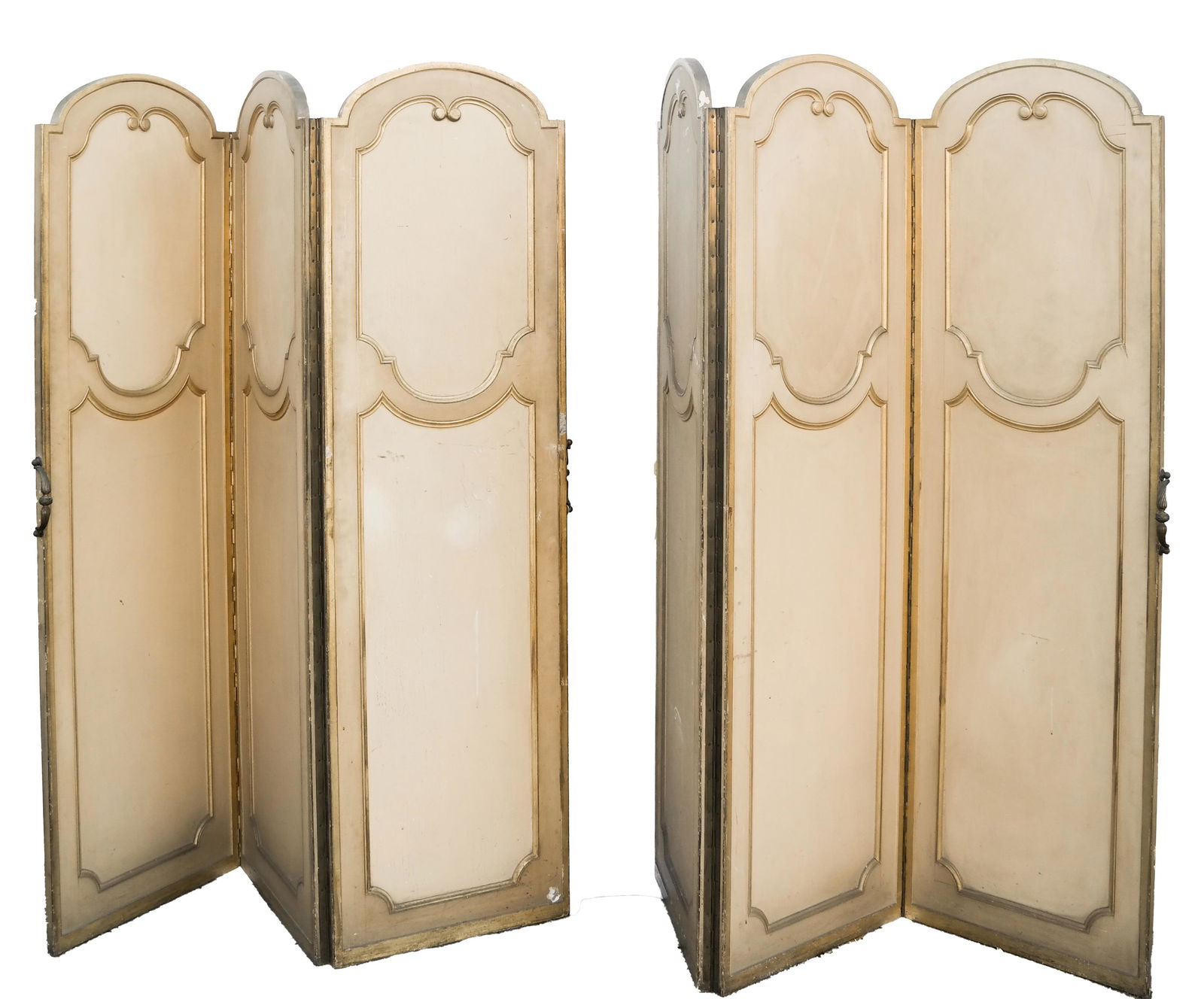 Pair Jansen-Style Three-Panel Screens (1 of 7)