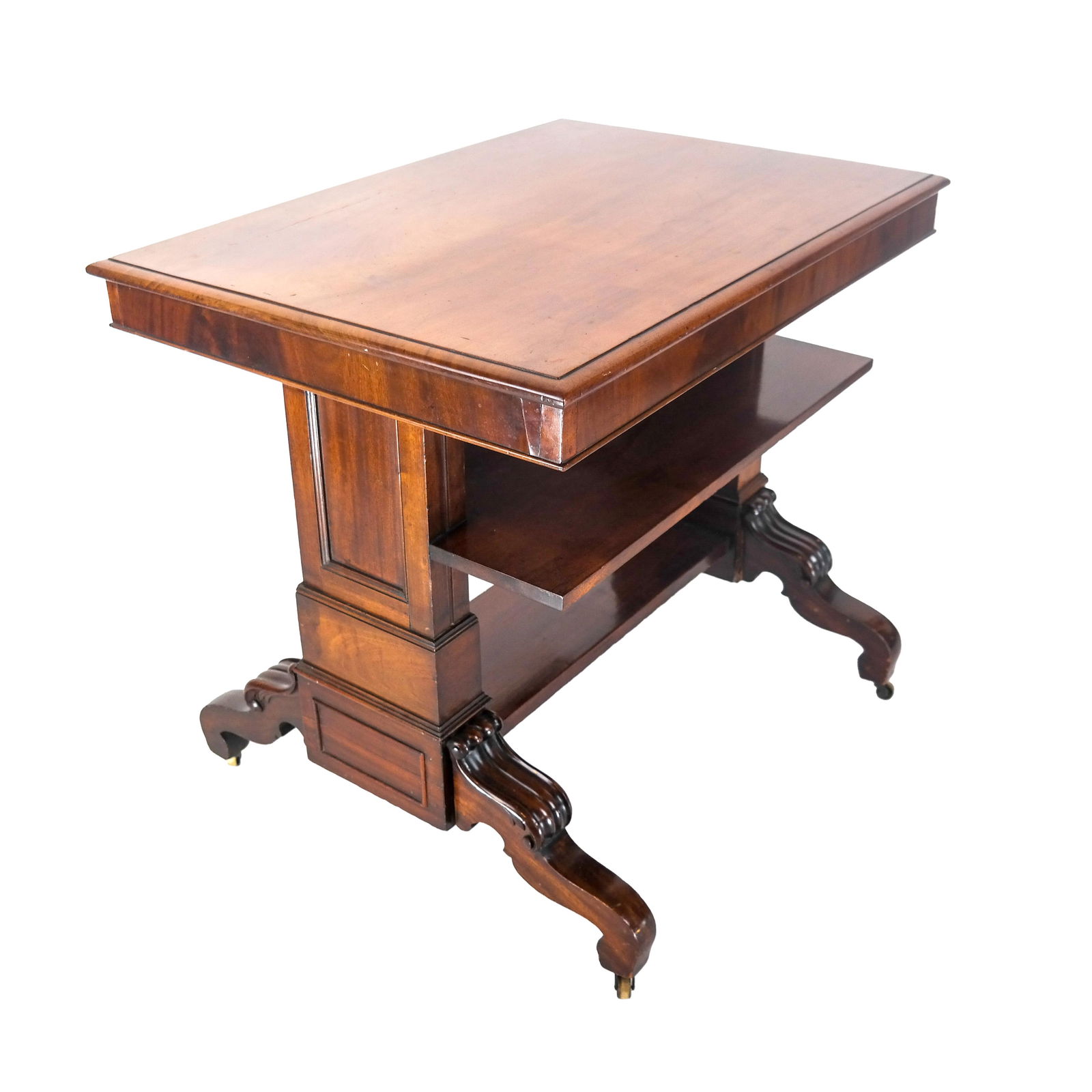 Regency Mahogany Two-Tier Server Table (1 of 7)