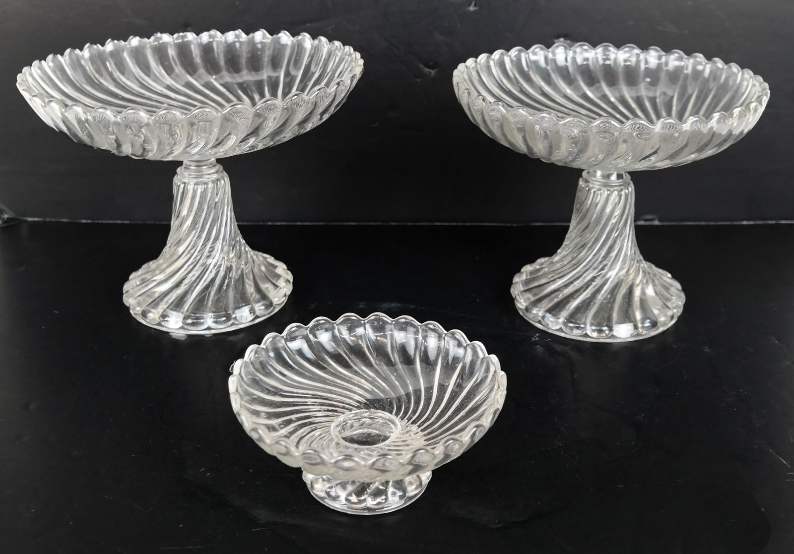 Three Crystal Compotes, Three Others (1 of 7)