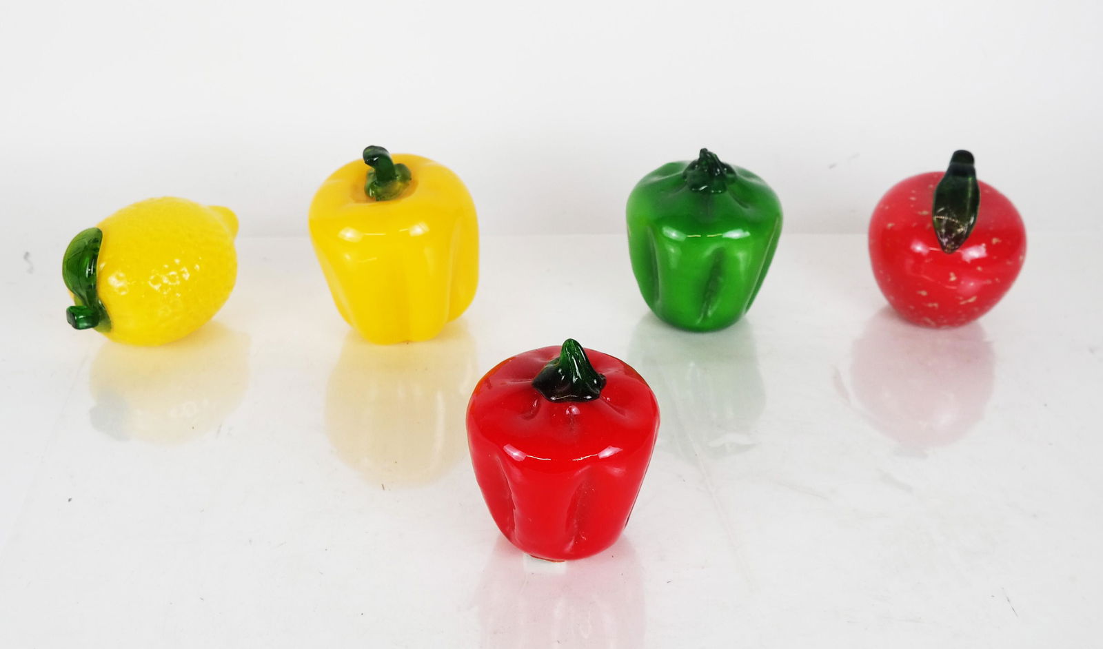 Five Glass Pepper-Form Sculptures (1 of 8)